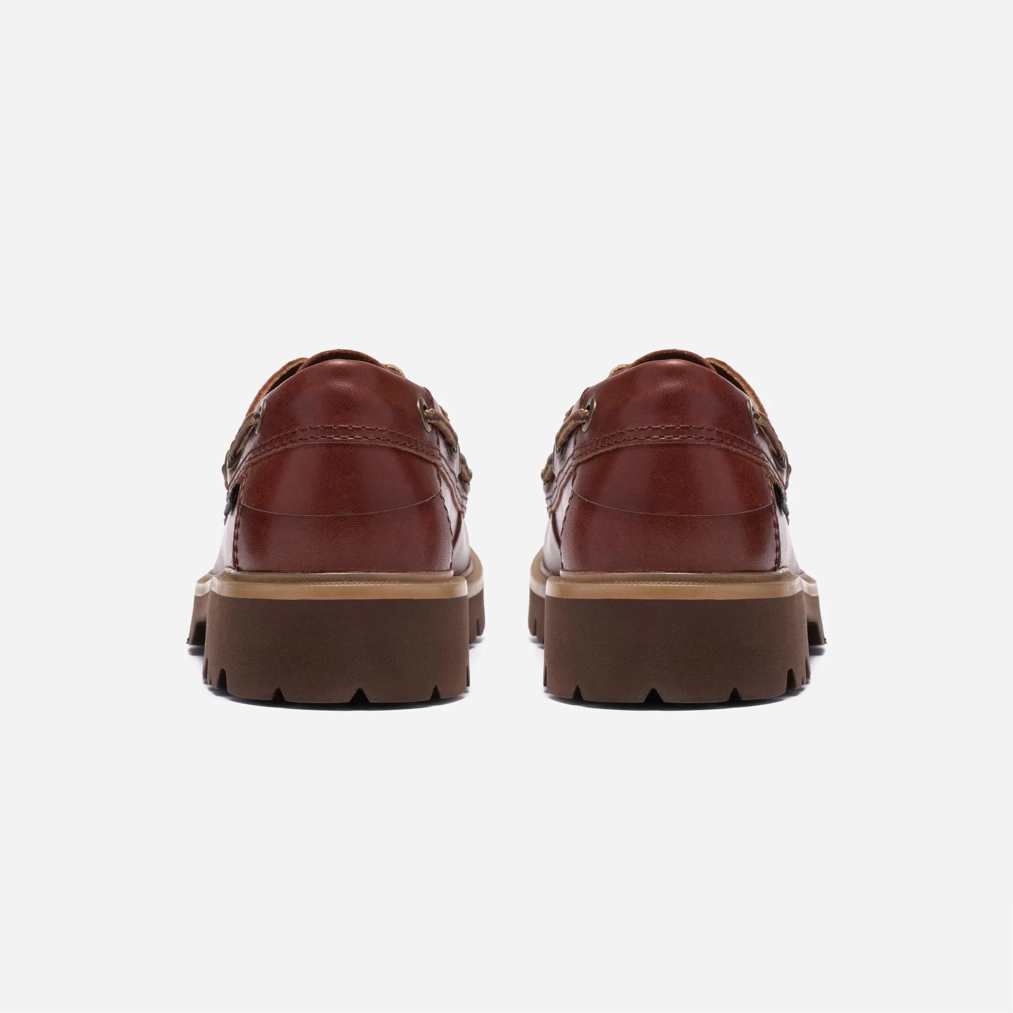 Clarks Cleyhill Seam Brown Leather – Boat Shoe Semelle XL Homme