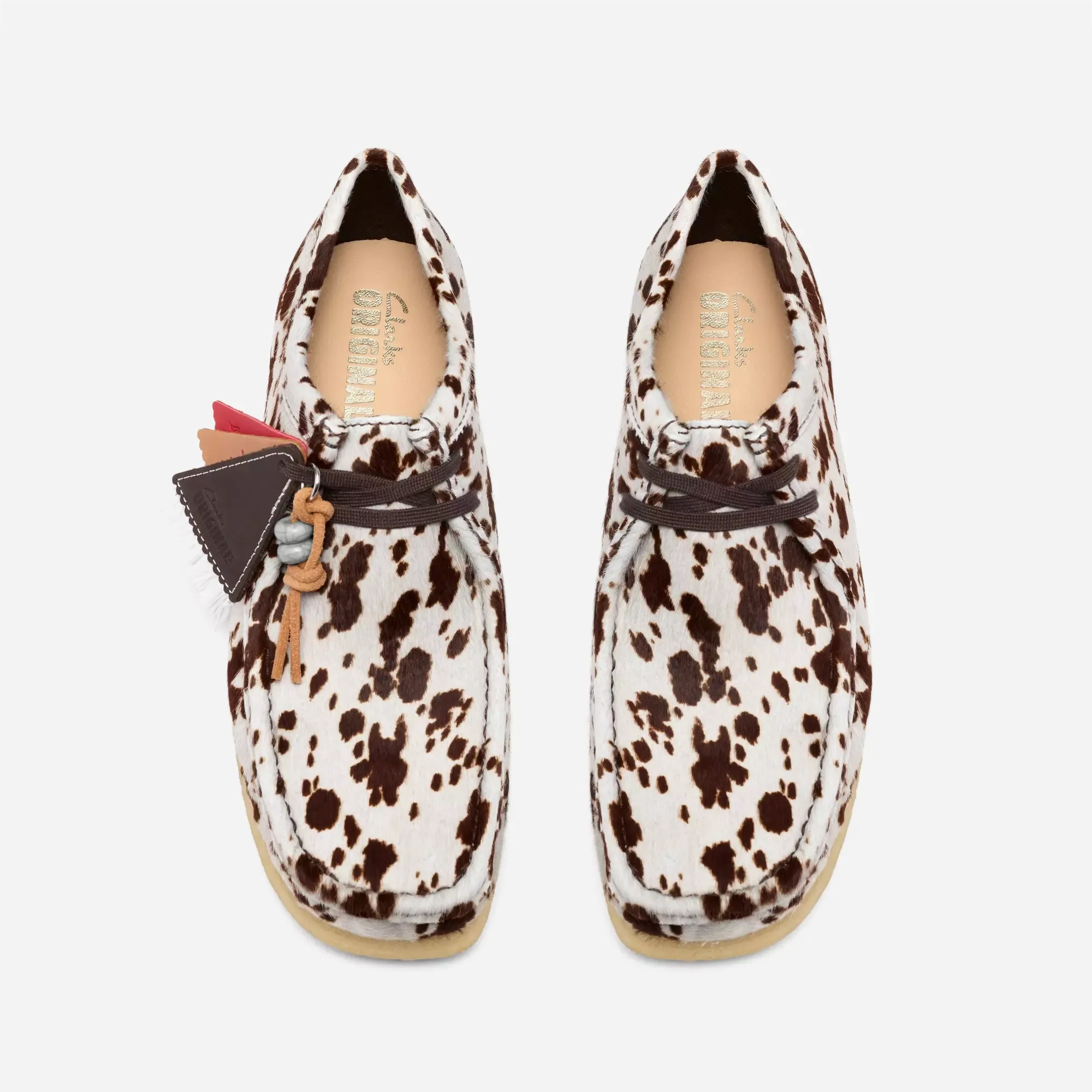 Clarks Originals x Blanche Yu Wallabee Women's Brown Cow Print