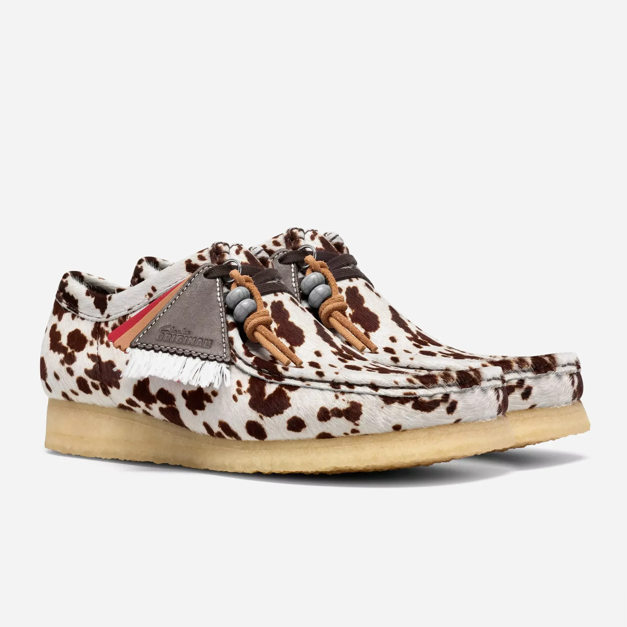 Clarks Originals x Blanche Yu Wallabee Women's Brown Cow Print