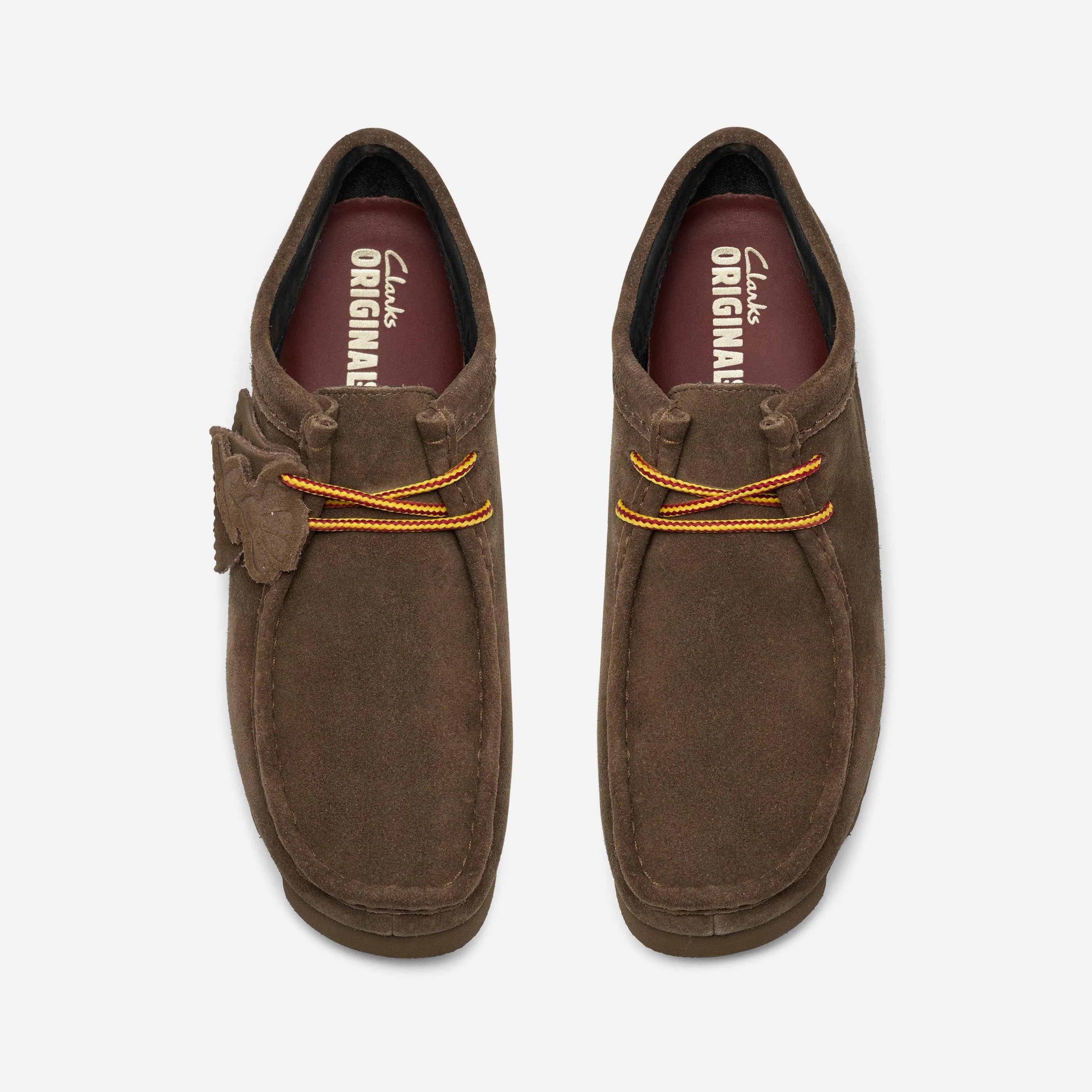 Chaussures Clarks Originals Wallabee GTX Daim Olive Foncé