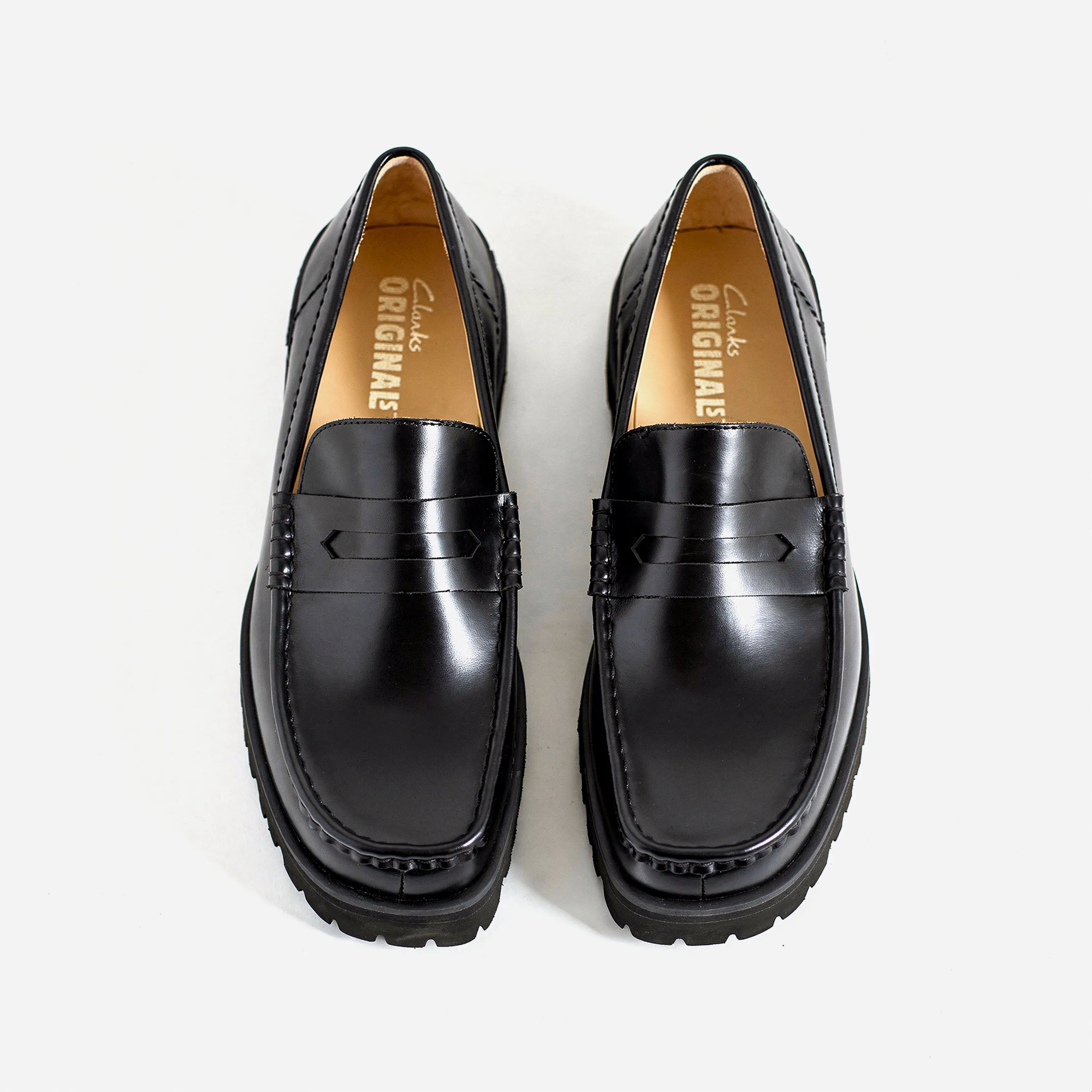 Chaussures Clarks Originals Yukoner Penny - Black Leather
