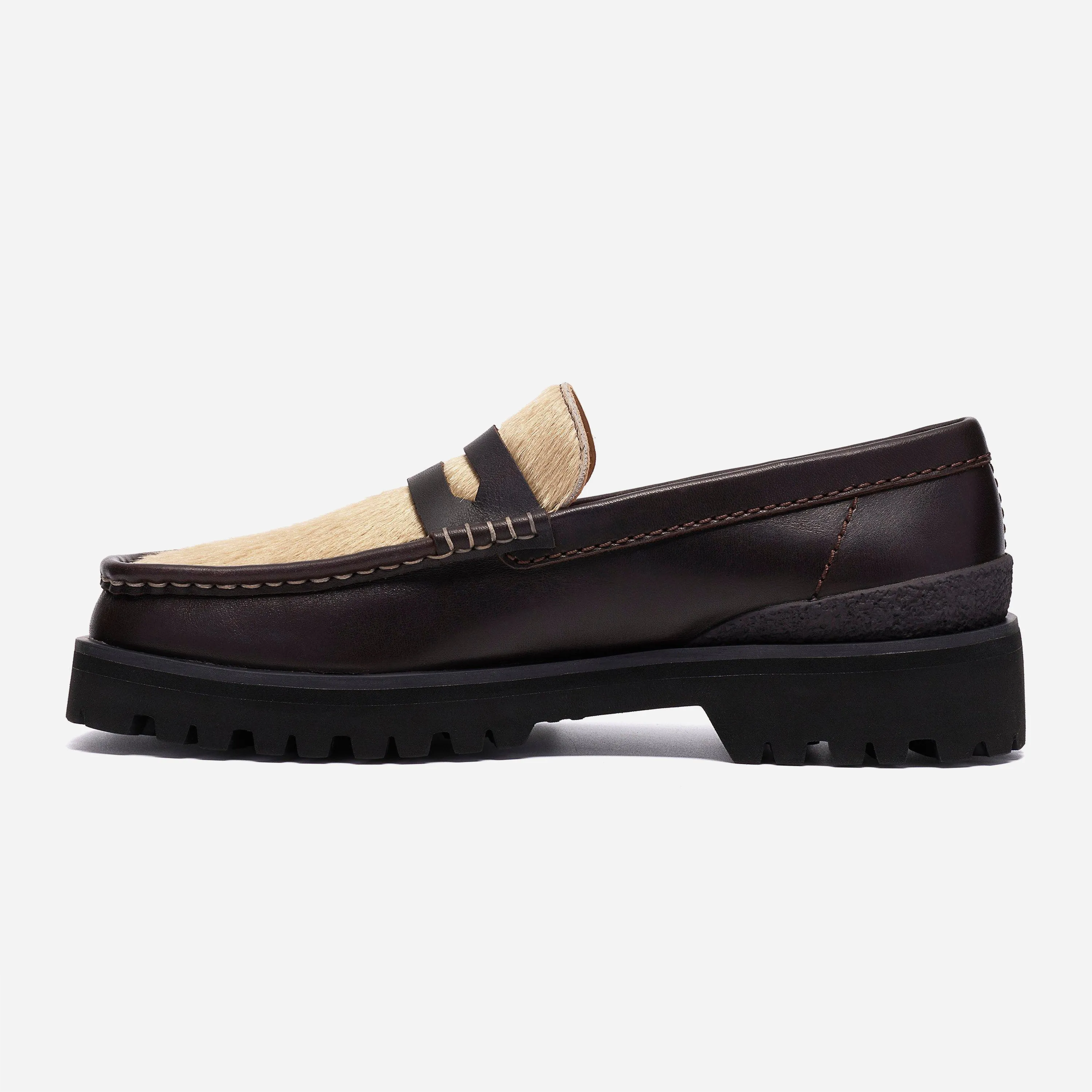 Chaussures Clarks Originals Yukoner Penny - Brown Combi Leather
