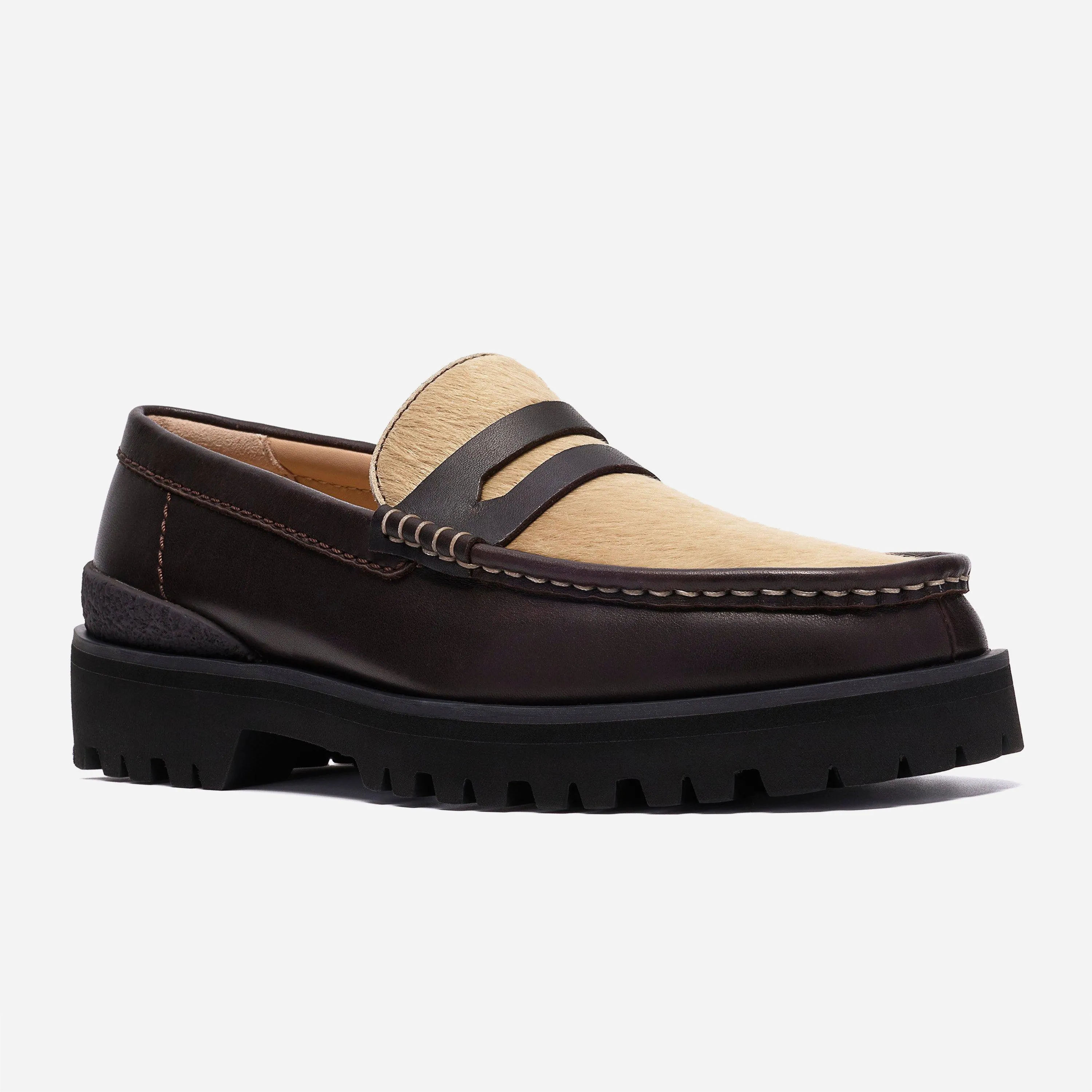 Chaussures Clarks Originals Yukoner Penny - Brown Combi Leather