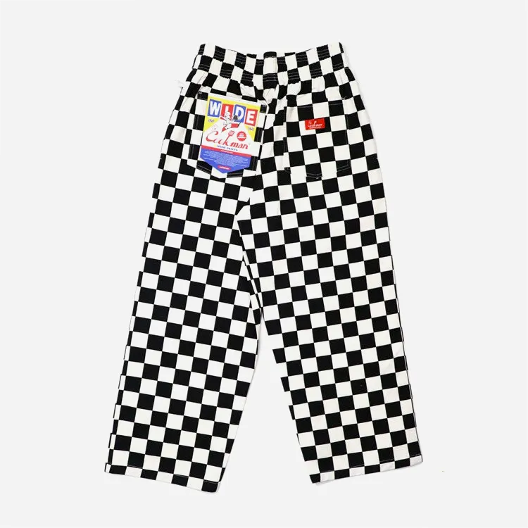 Pantalon Cookman Wide Chef Pants Checker Black