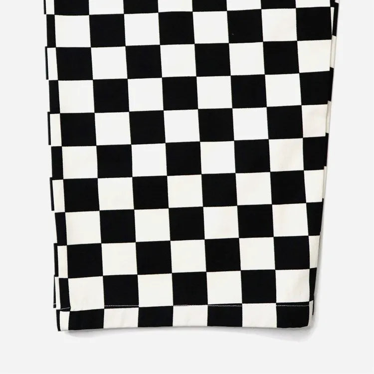 Cookman Wide Chef Pants Checker Black