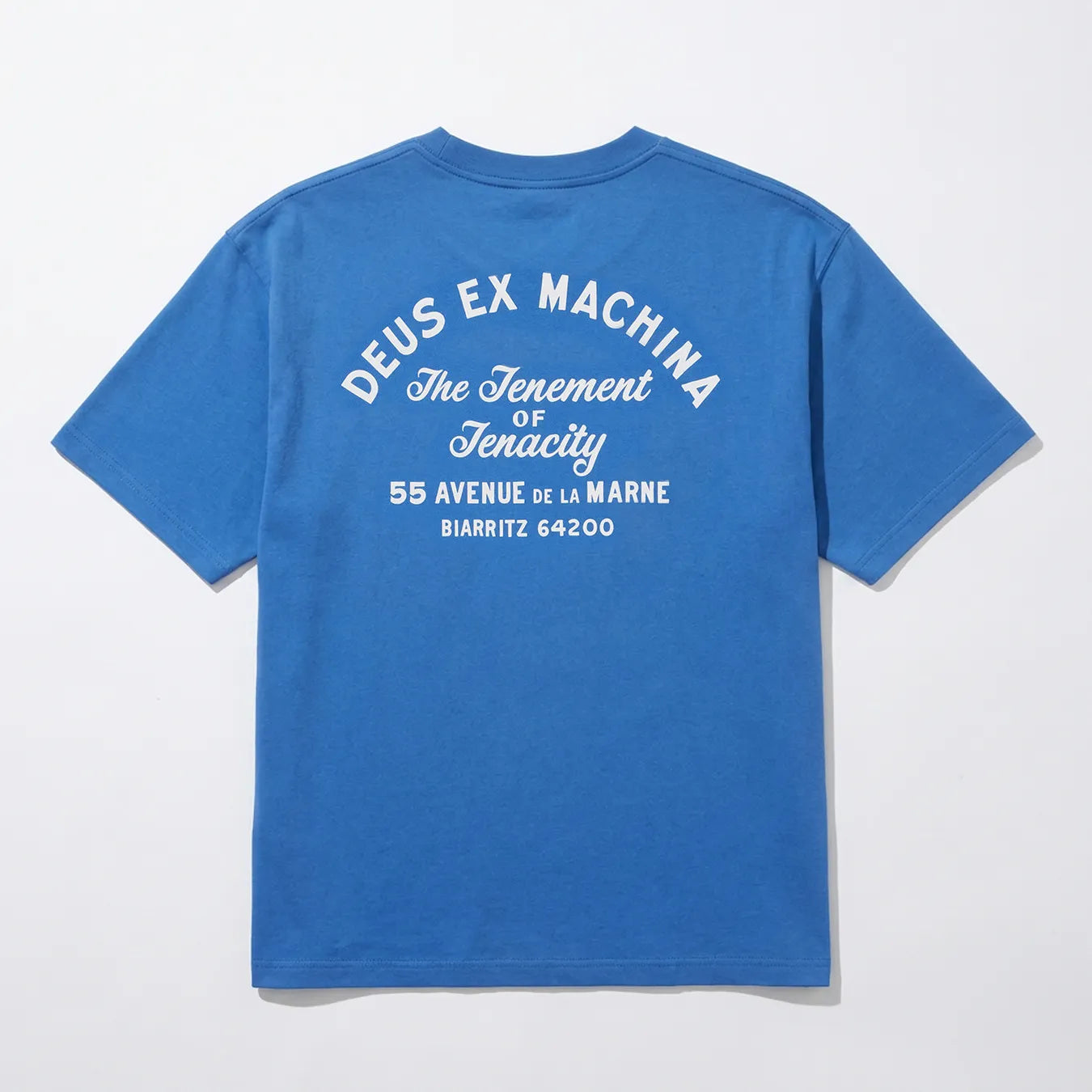 Deus Ex Machina Biarritz Sign Tee Daphne Blue T-Shirt