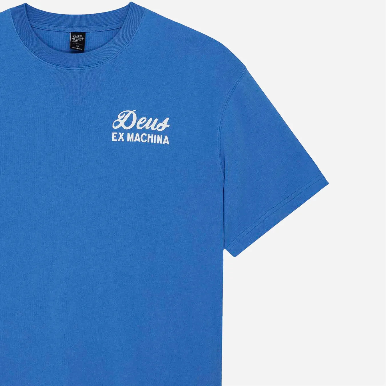 Deus Ex Machina Biarritz Sign Tee Daphne Blue T-Shirt
