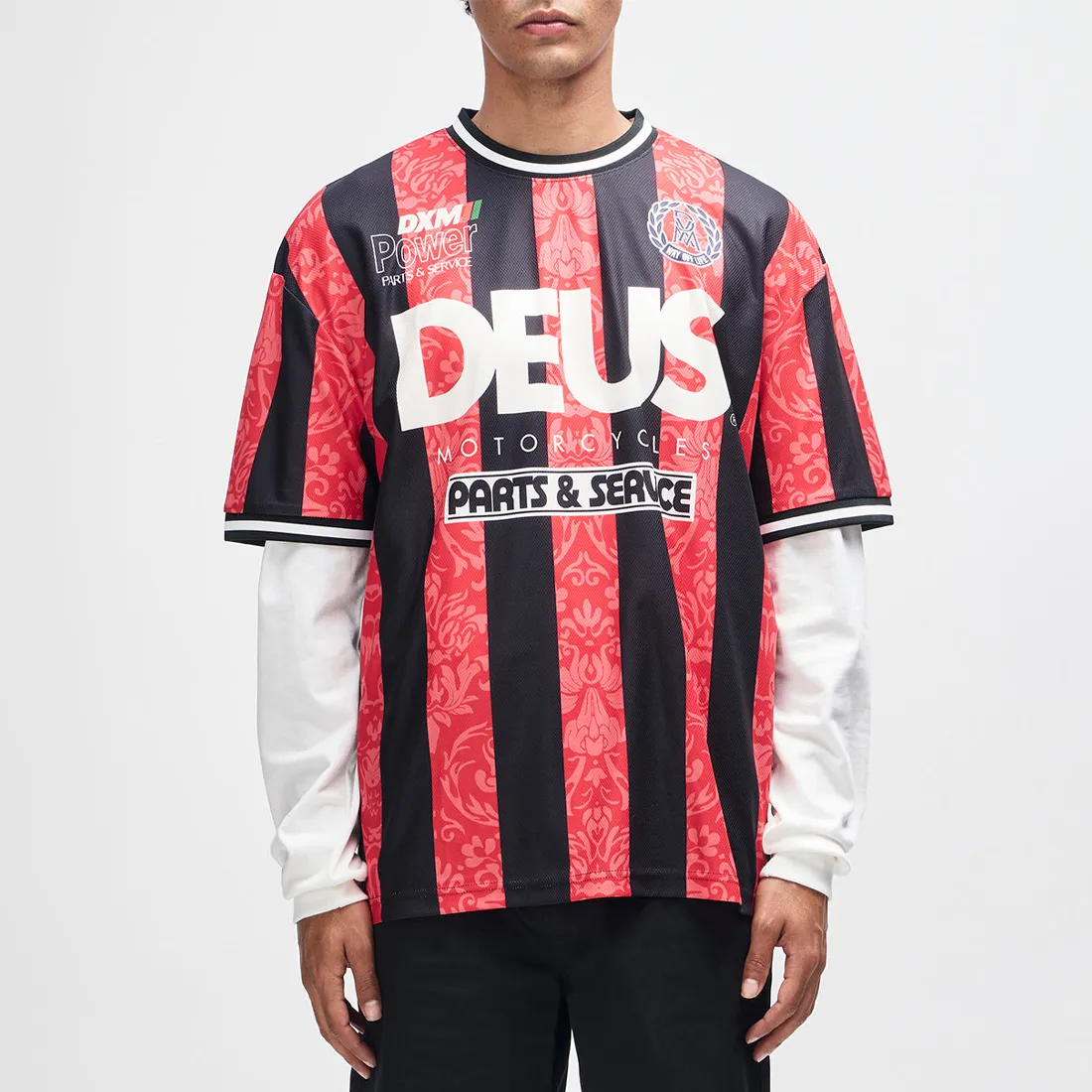 Maillot Deus Ex Machina - Nouveau Moto Tee Fiery Red