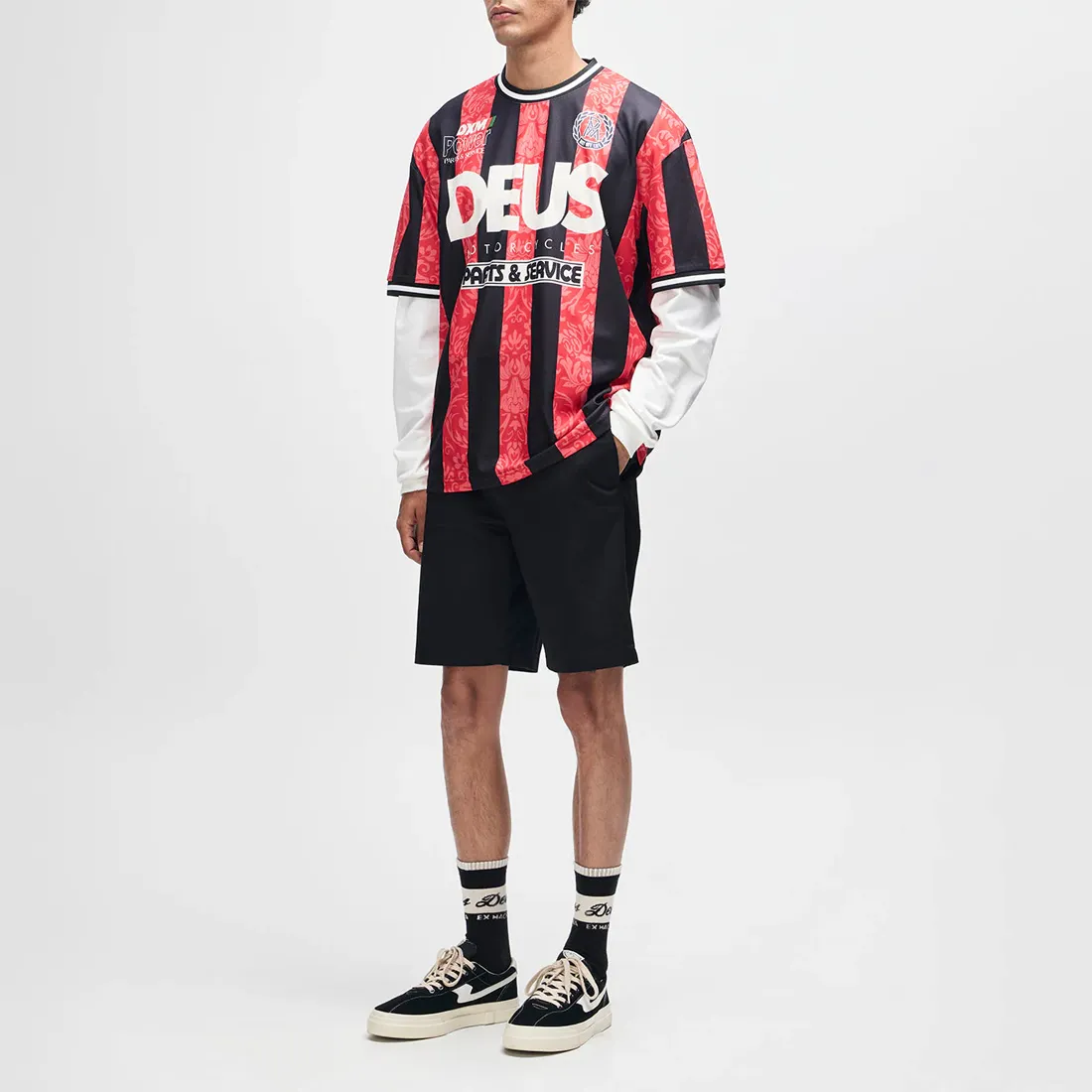 Maillot Deus Ex Machina - Nouveau Moto Tee Fiery Red