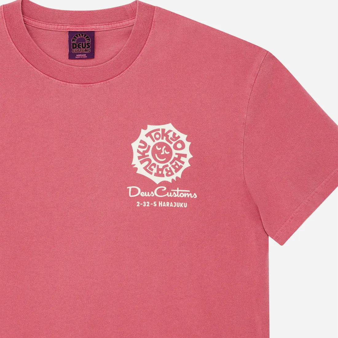 T-Shirt Deus Ex Machina - Tokyo Address Tee Melon Red