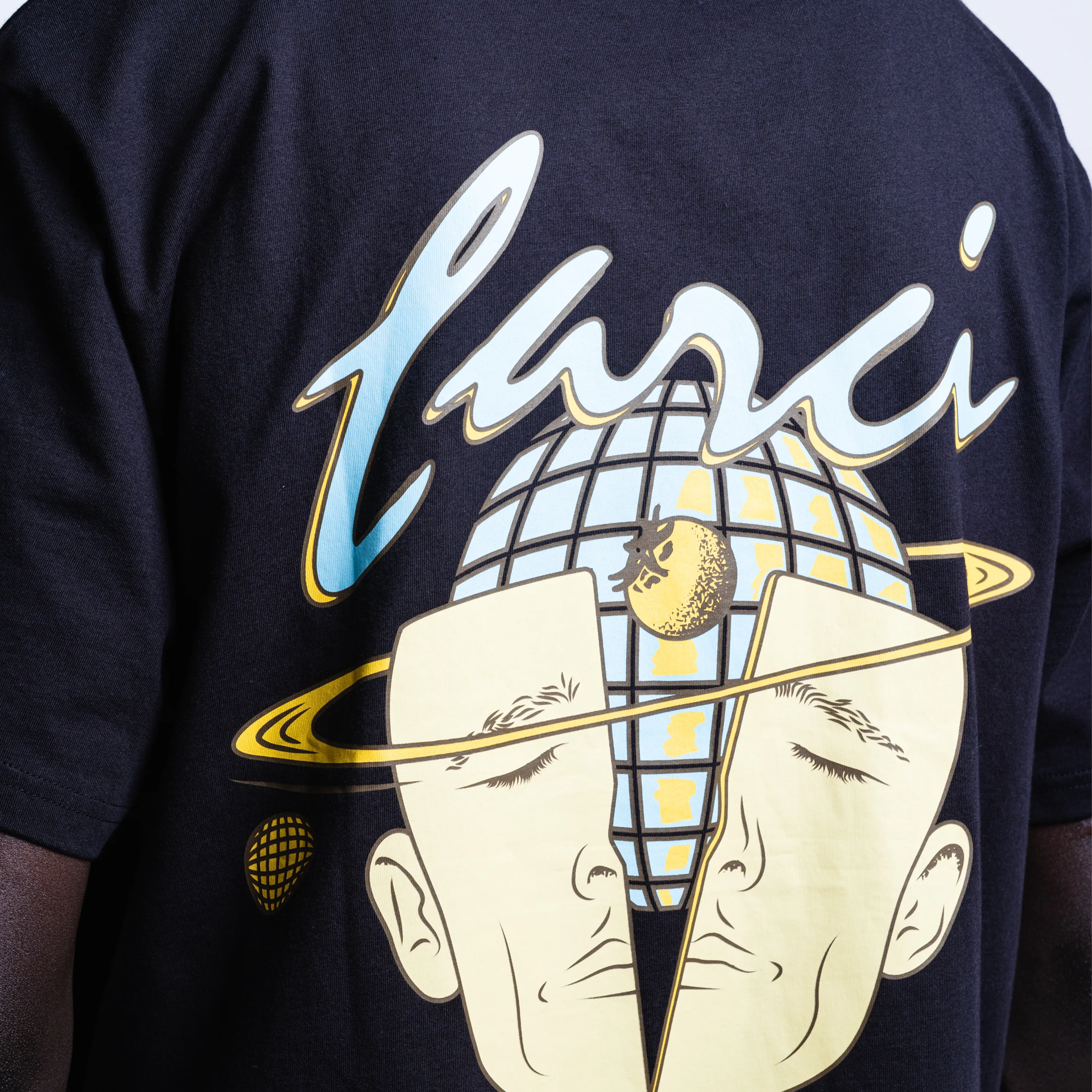 T-shirt Farci Studio Half Black