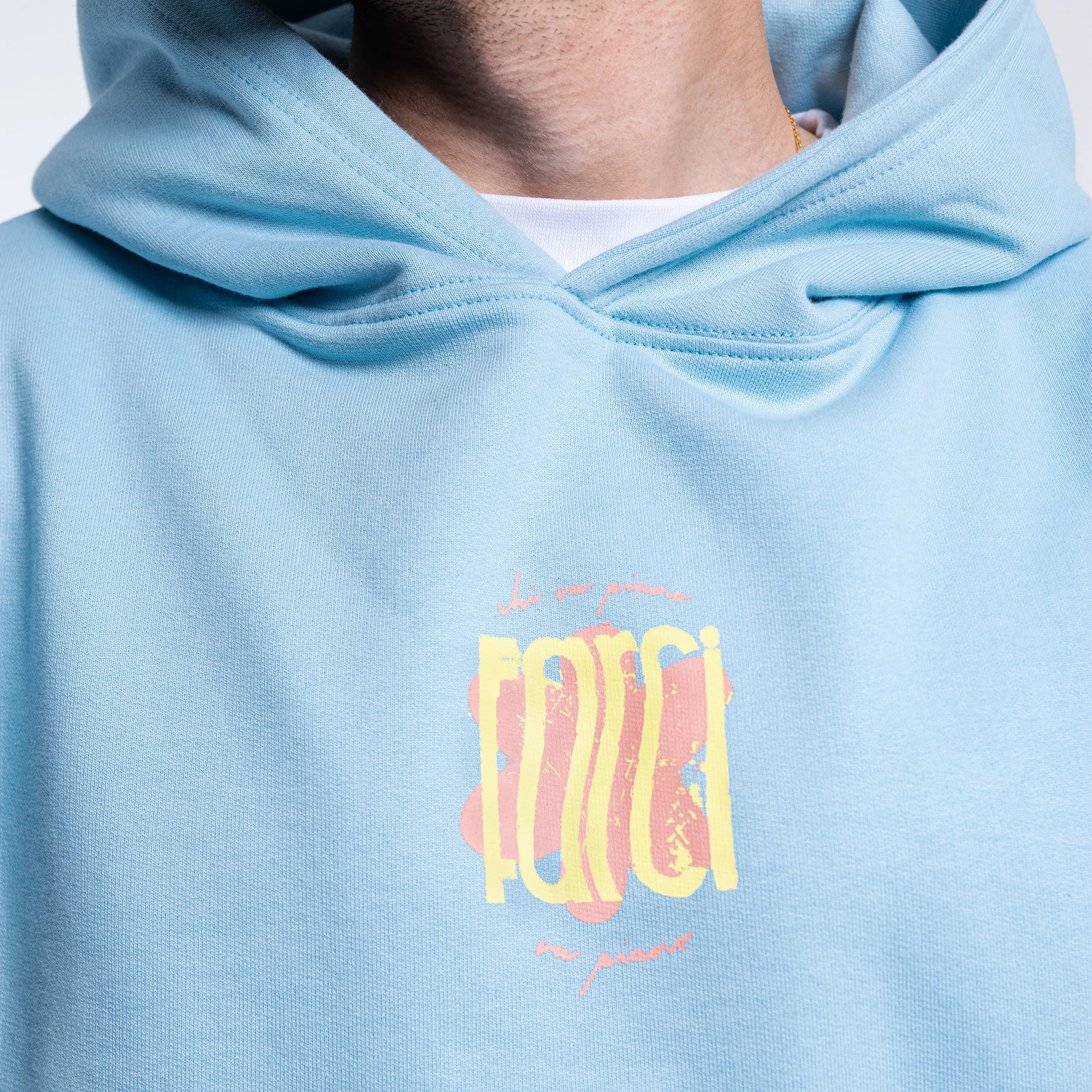 Farci Studio Piano Hoodie sky blue