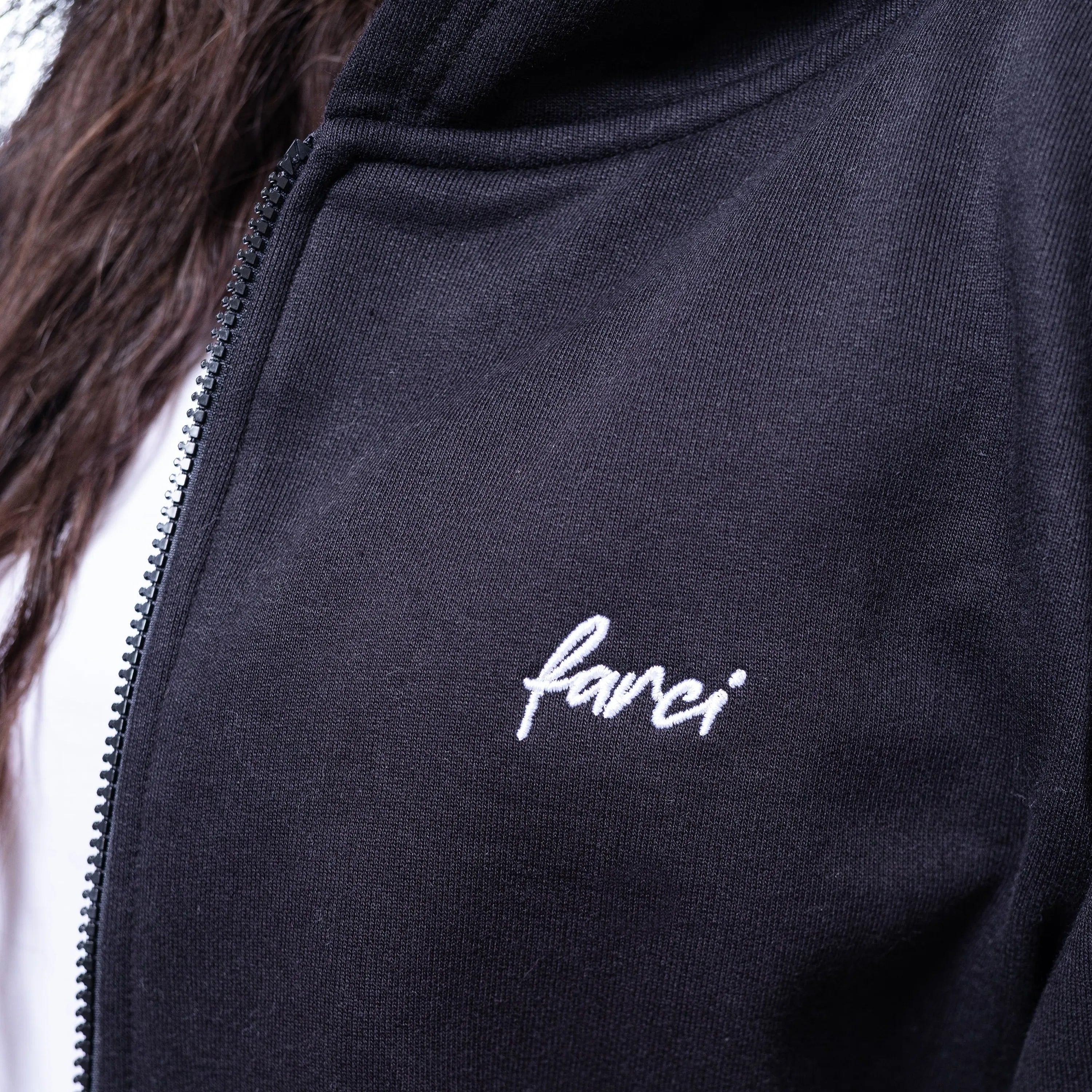 Zip hoodie Farci Studio Piano noir