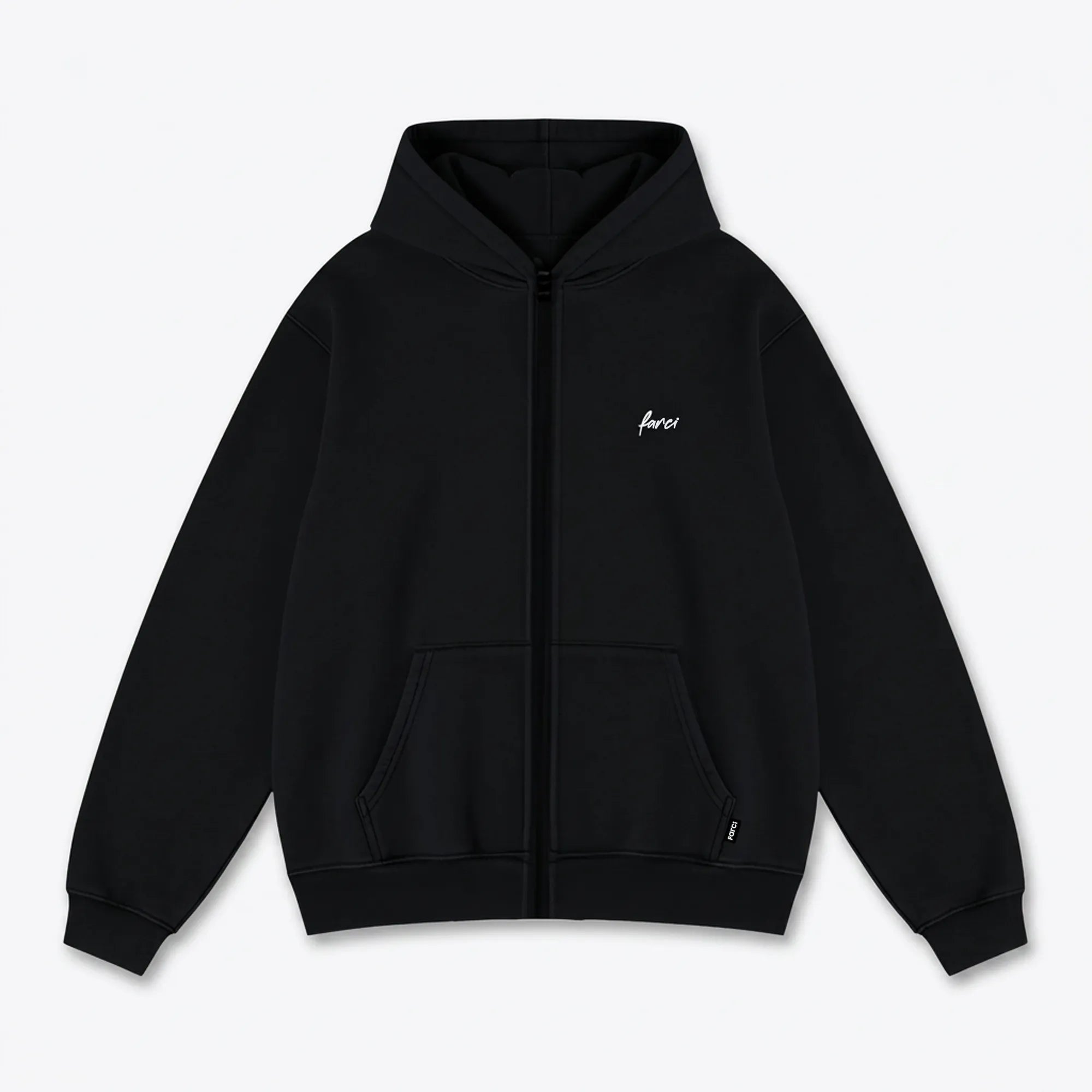 Zip hoodie Farci Studio Piano noir