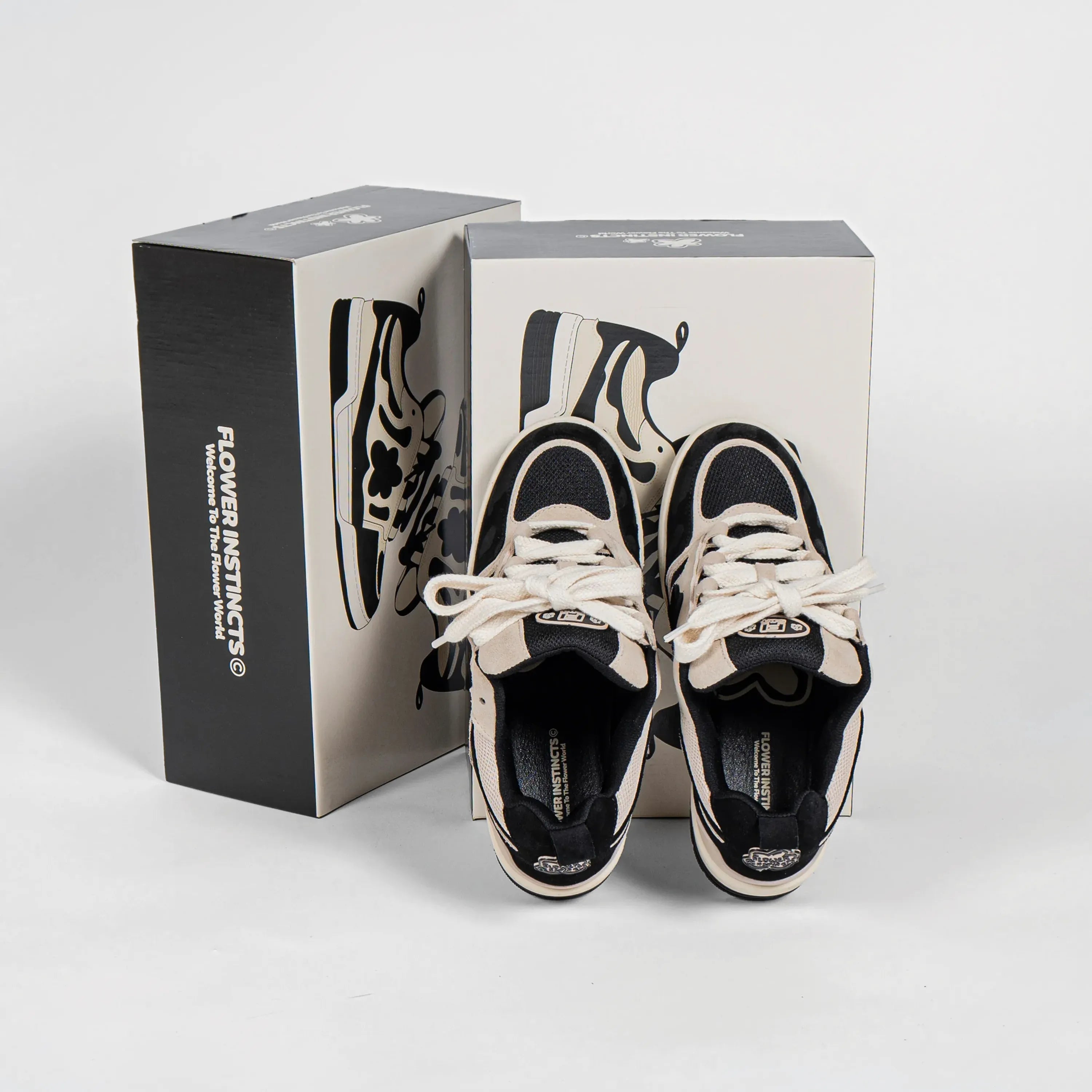 Chaussures Flower Instinct SDT Black Tar sneakers Beige Black