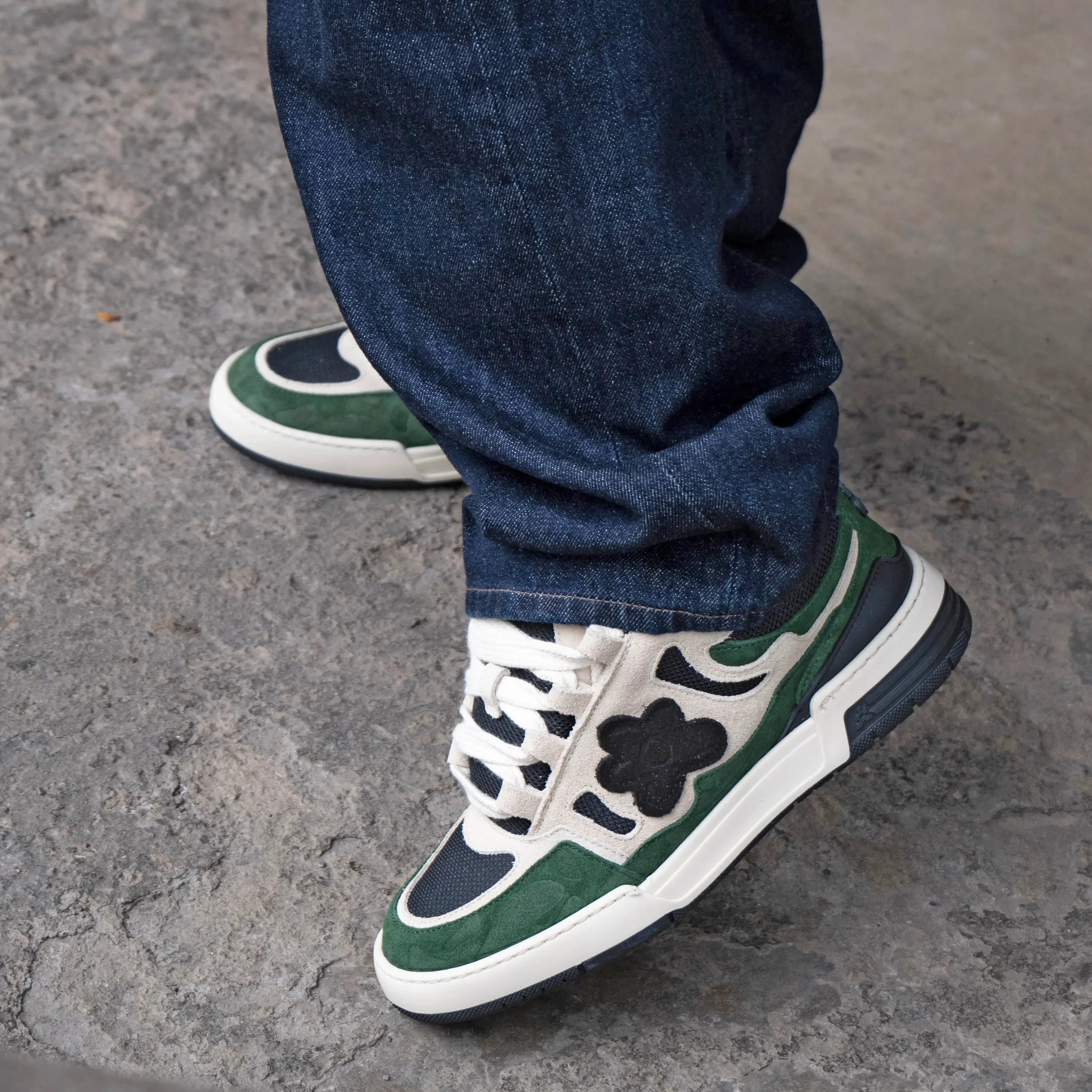 Chaussures Flower Instinct SDT Bretton Woods sneakers Brown Green Beige