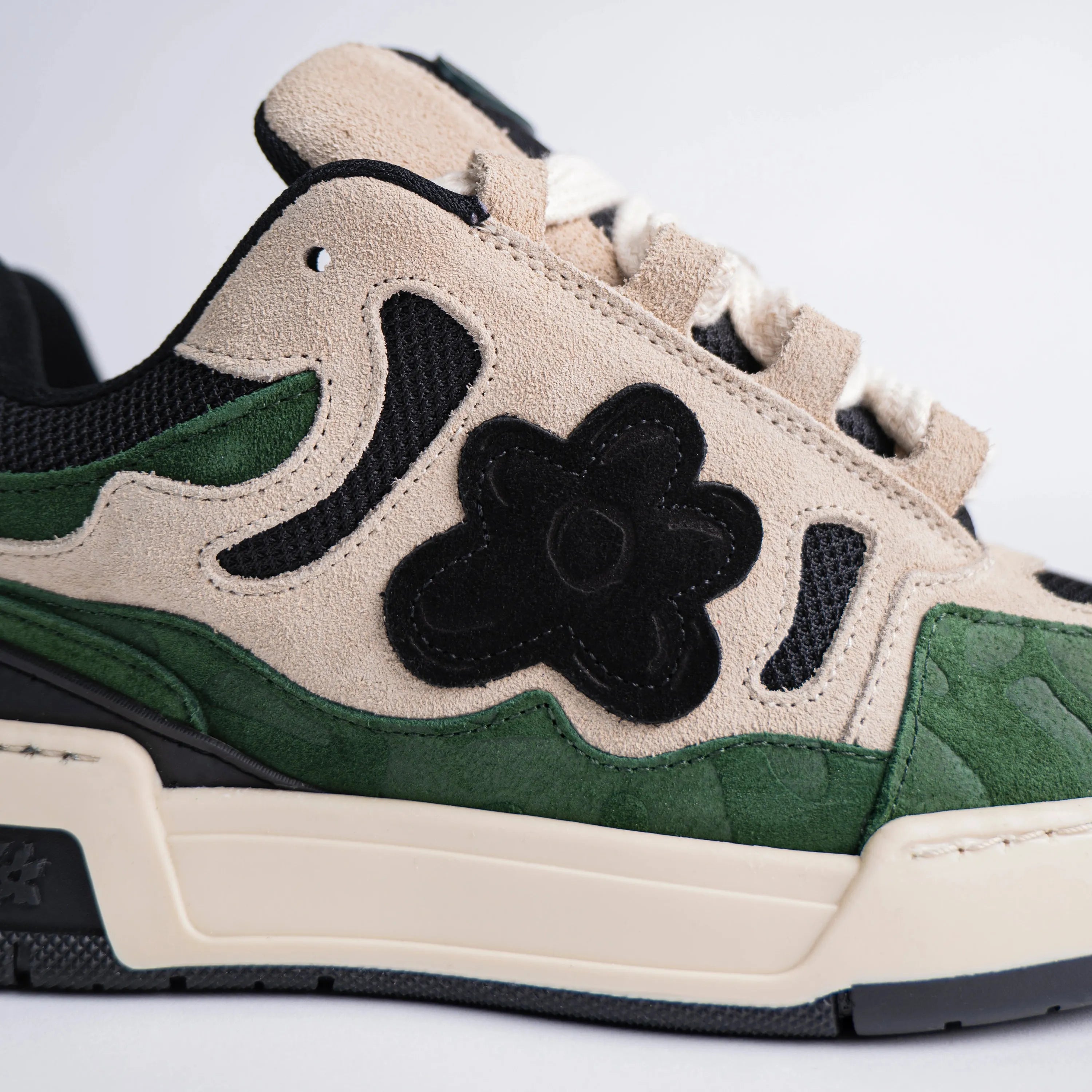 Chaussures Flower Instinct SDT Bretton Woods sneakers Brown Green Beige