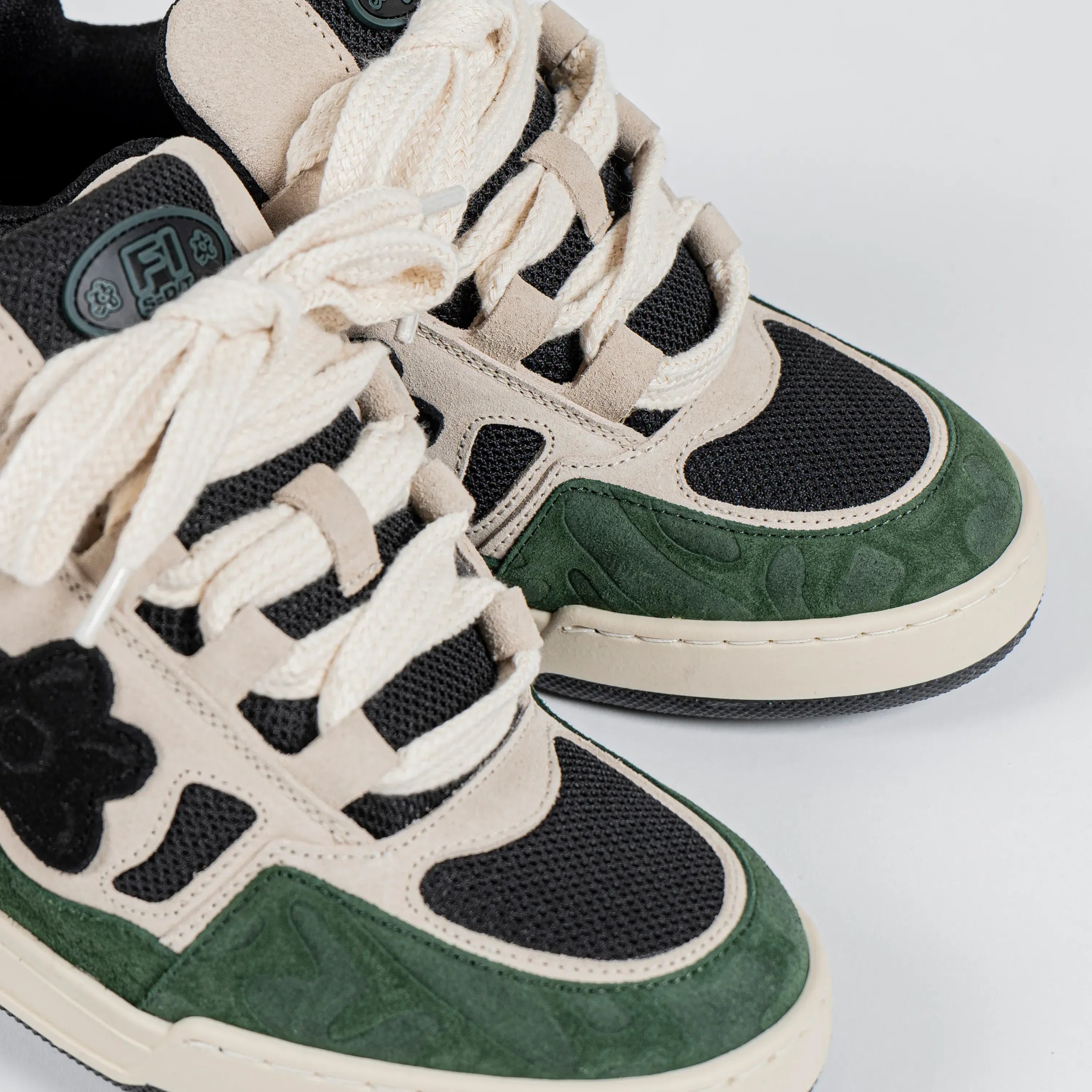 Chaussures Flower Instinct SDT Bretton Woods sneakers Brown Green Beige