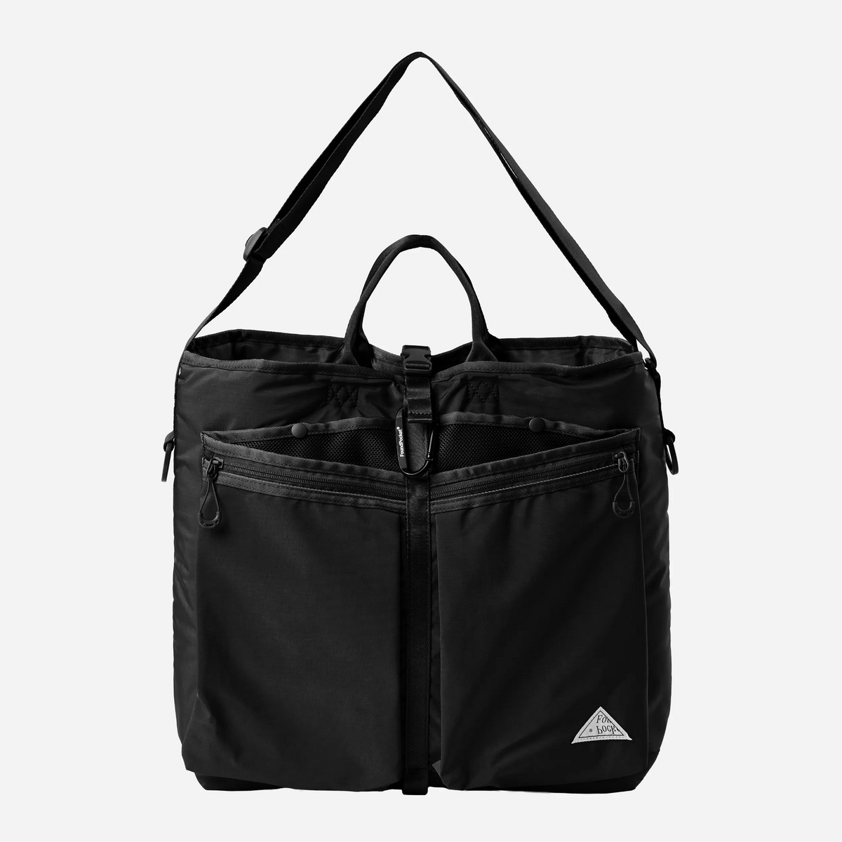 Found Pocket Focus Tote Bag Black