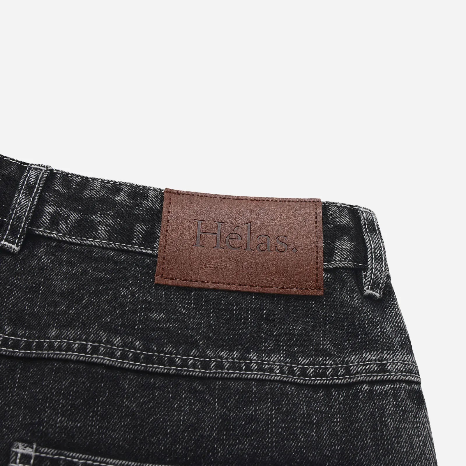 Helas Dieu Grec Jeans Shorts Washed Black