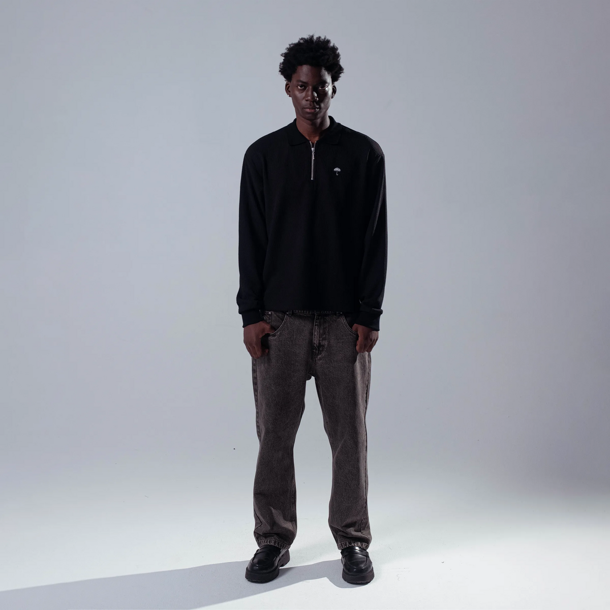 Hélas Paulo Ls Knit Polo Black