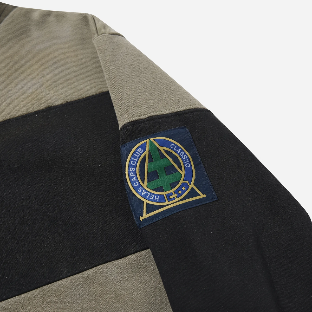 Hélas Robby Hoodie Washed Khaki Green Black