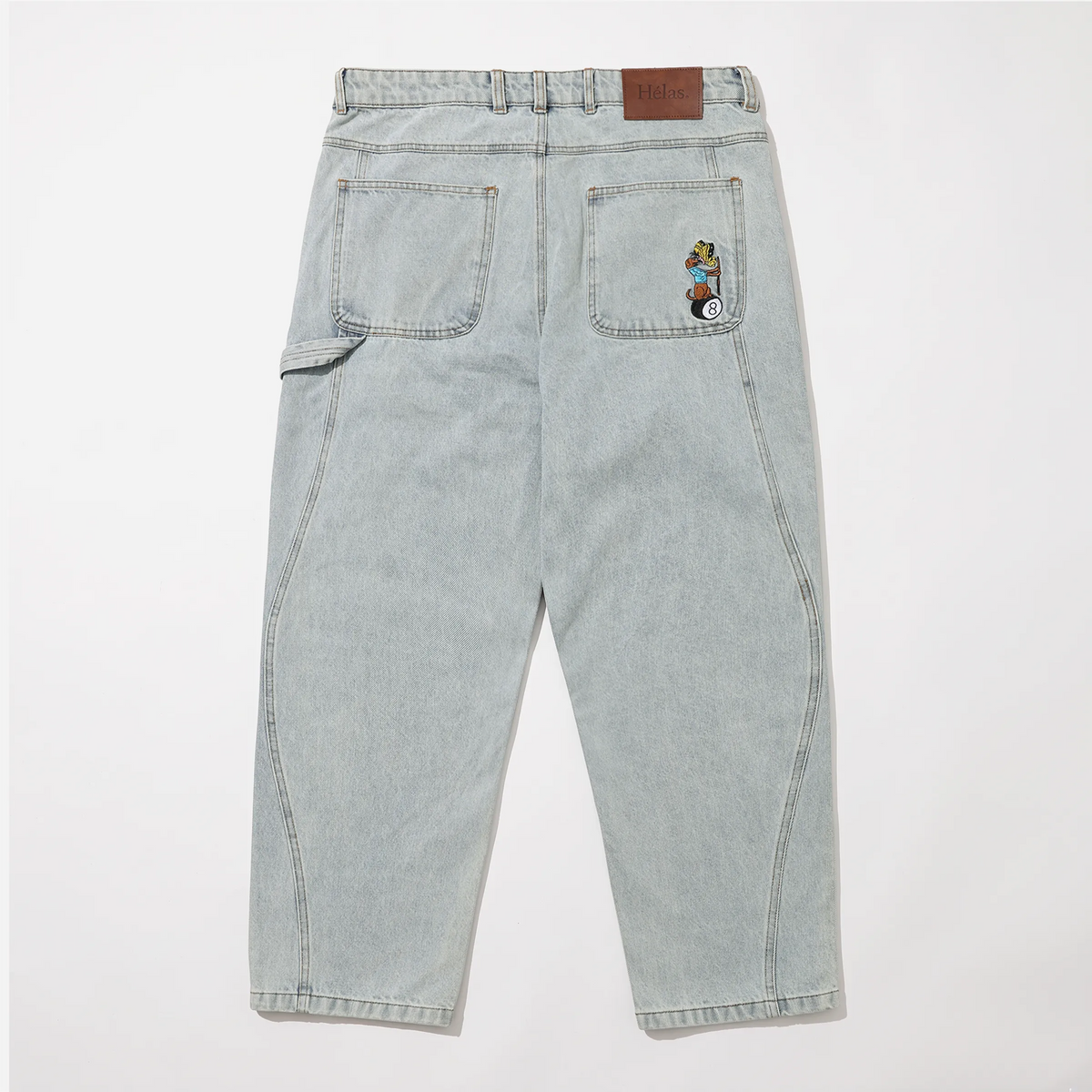 Hélas Zigzagger Jean Pants Washed Light Blue