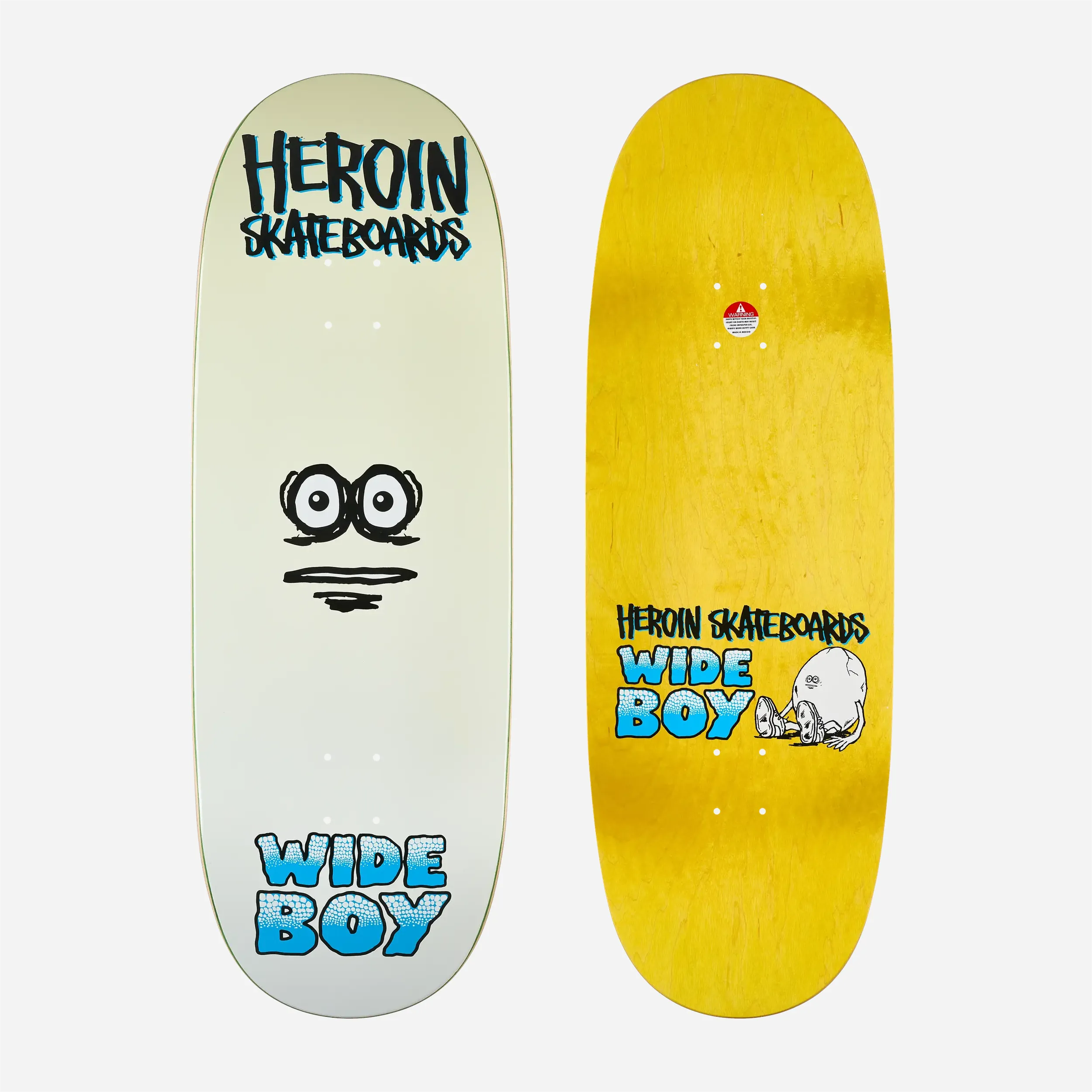 Heroin Skateboards Wide Boy Face Deck