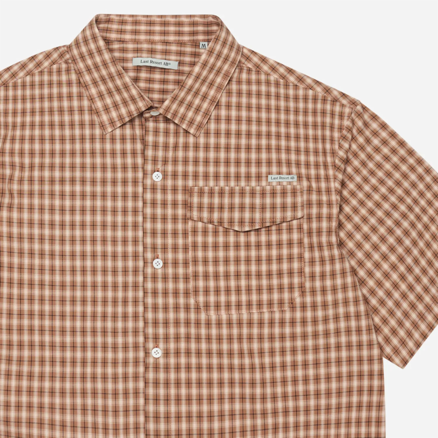 Chemise à Manches Courtes Last Resort AB - Base SS Shirt- Caramel Check