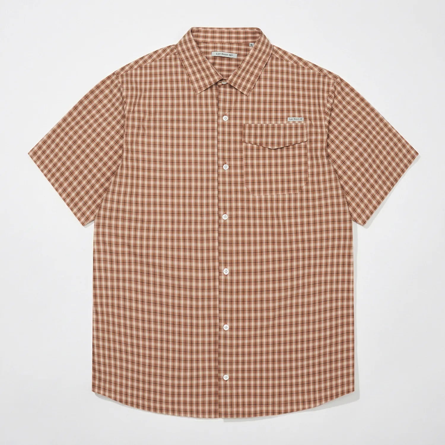 Chemise à Manches Courtes Last Resort AB - Base SS Shirt- Caramel Check