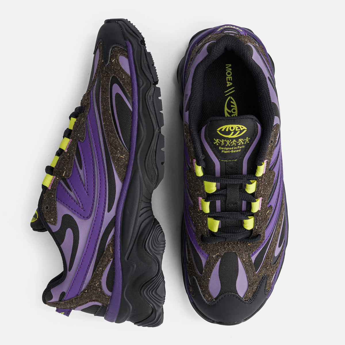 Chaussures MoEa Dragonfly Black & Purple Seaweed