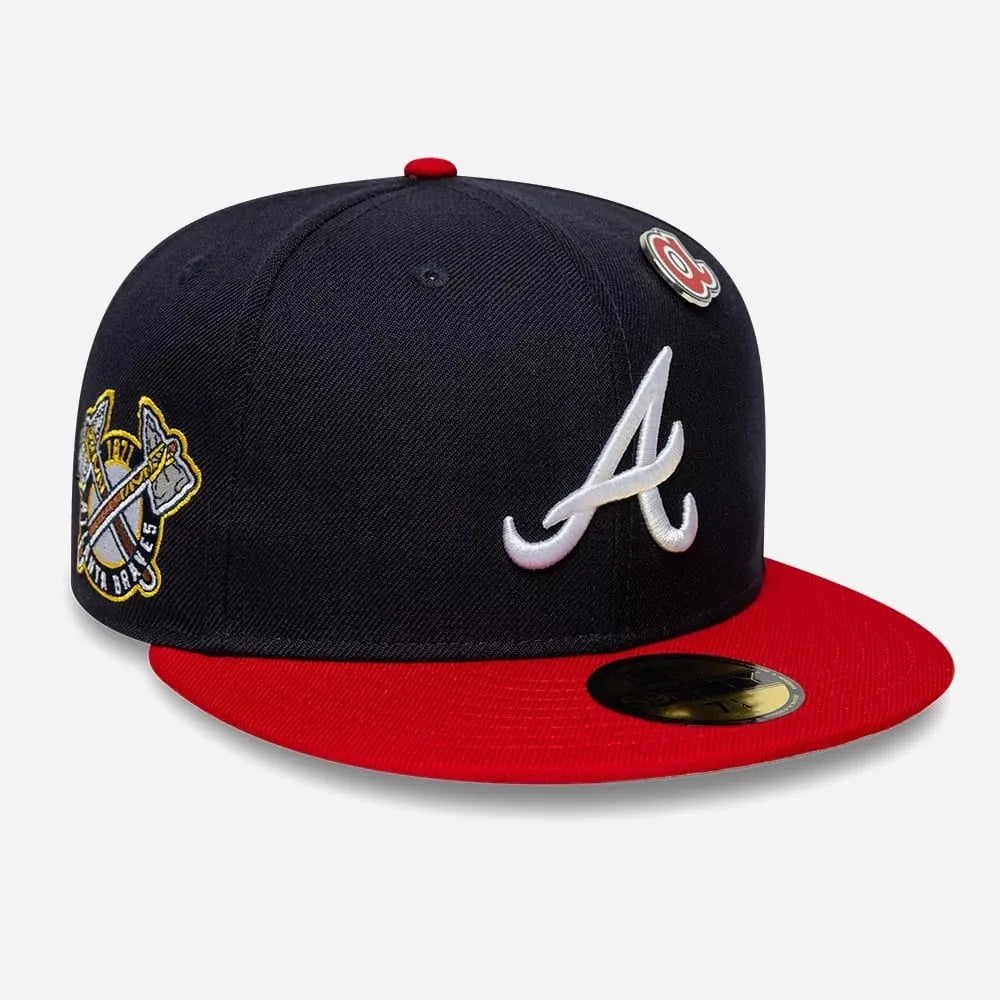 Casquette New Era 59FIFTY Fitted Atlanta Braves MLB Icon Bleu marine