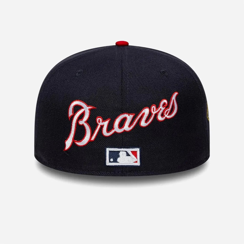 Casquette New Era 59FIFTY Fitted Atlanta Braves MLB Icon Bleu marine