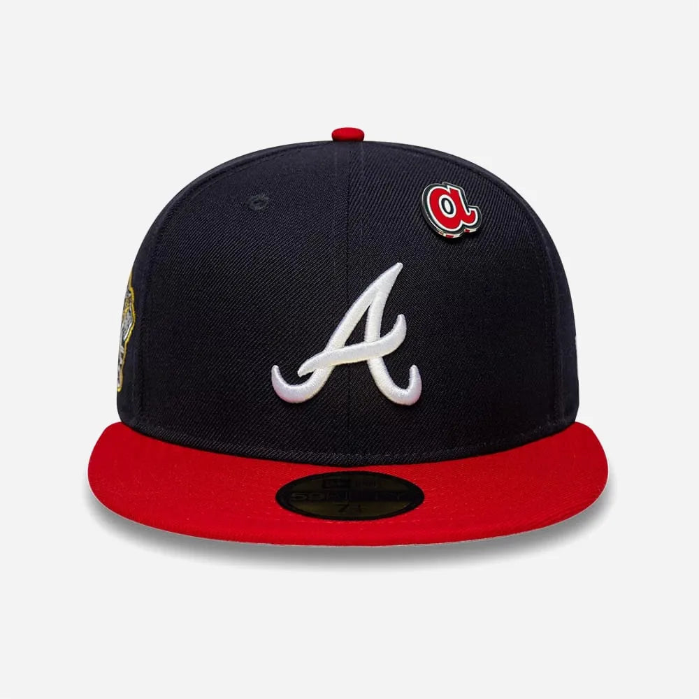Casquette New Era 59FIFTY Fitted Atlanta Braves MLB Icon Bleu marine