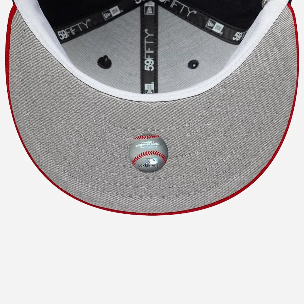 Casquette New Era 59FIFTY Fitted Atlanta Braves MLB Icon Bleu marine