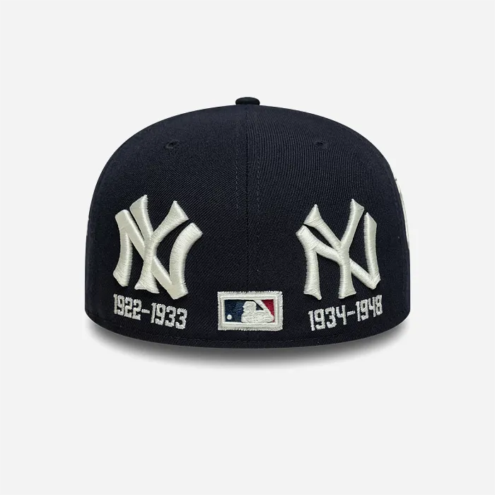 Casquette New Era 59FIFTY NY Yankees Navy All Over Embroidery