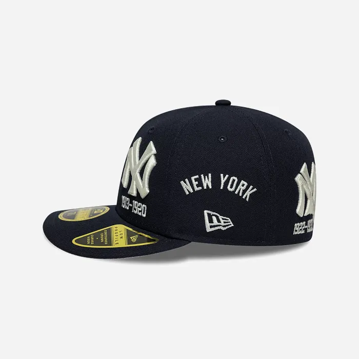 Casquette New Era 59FIFTY NY Yankees Navy All Over Embroidery