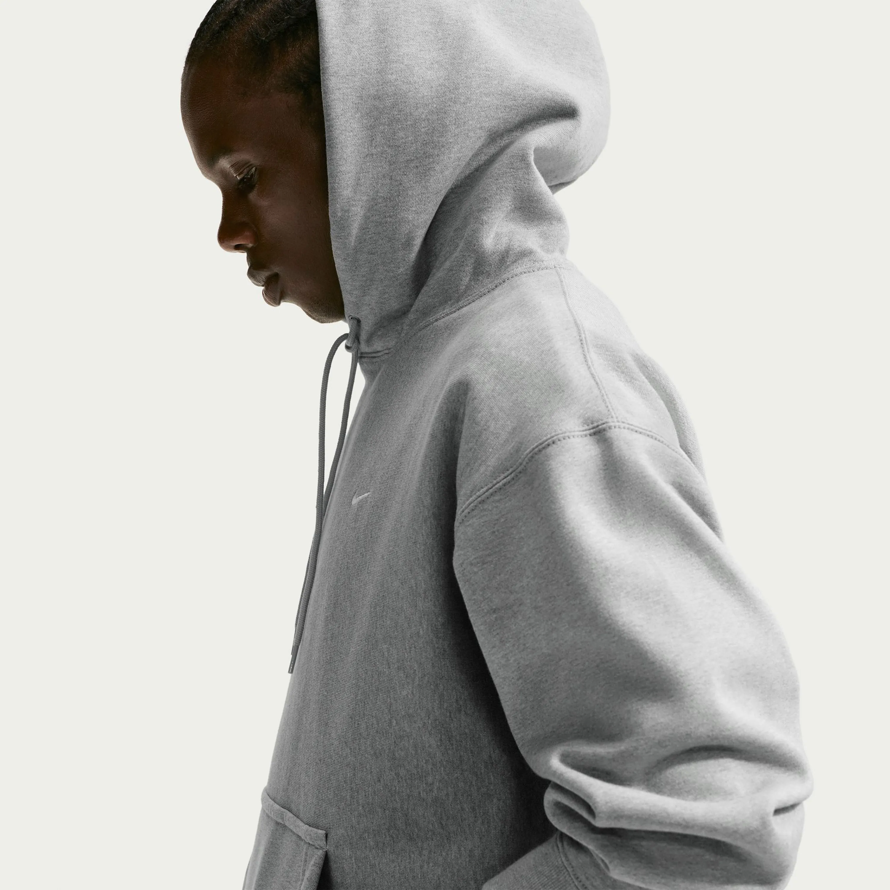 Sweat Nike Solo Swoosh Gris Chiné