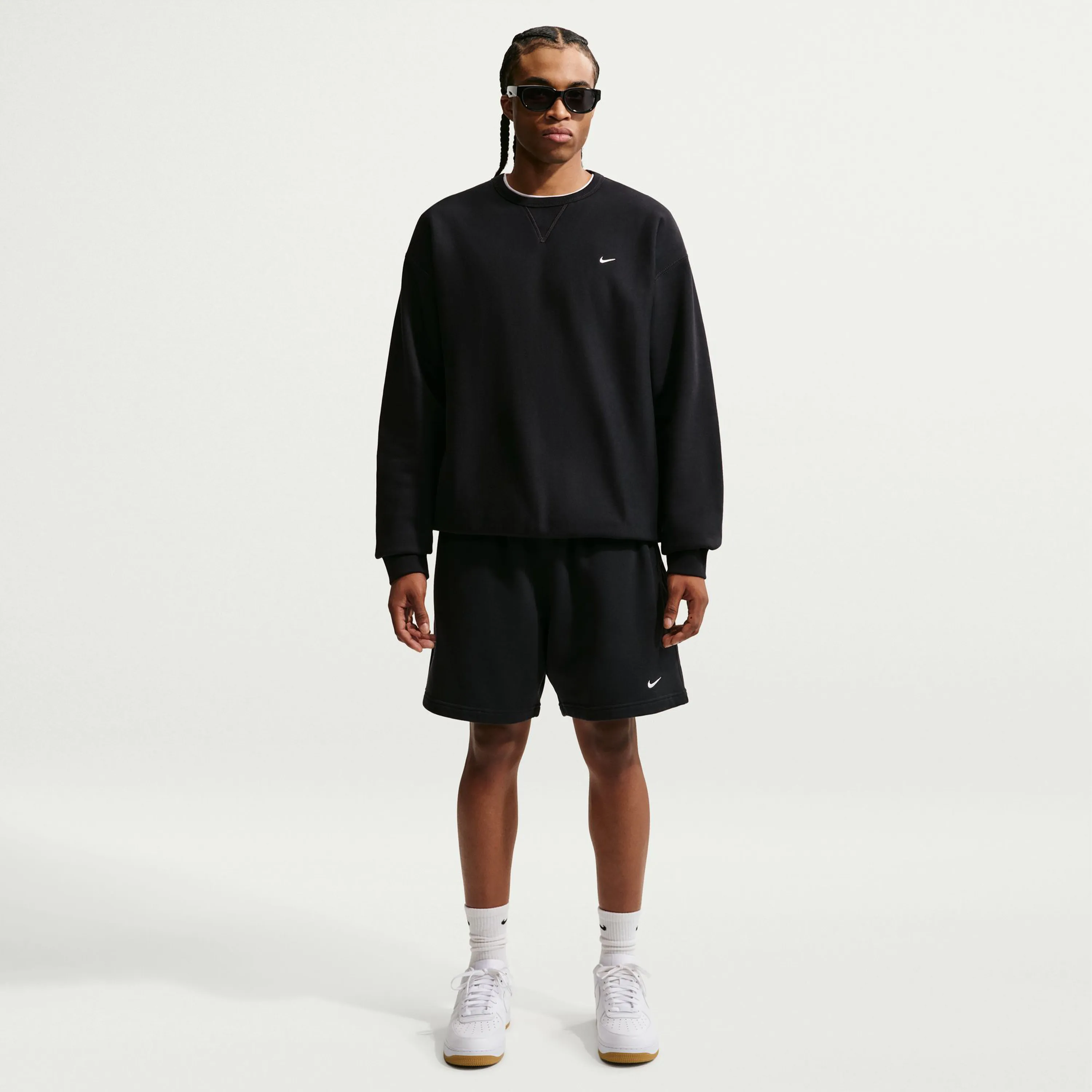 Sweat Nike Solo Swoosh Crewneck Noir