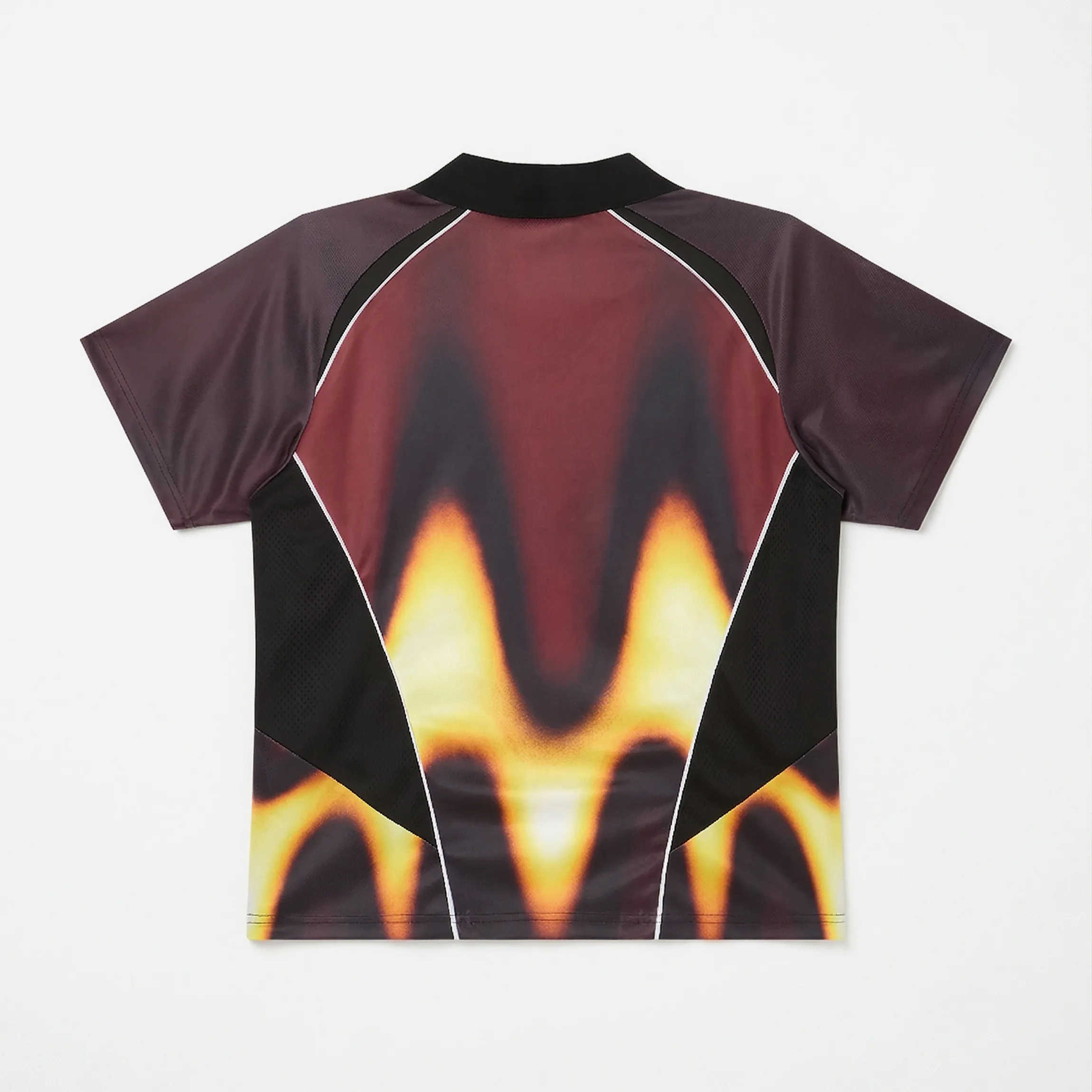 Maillot OBEY - Blurred Soccer Jersey Burnt Red