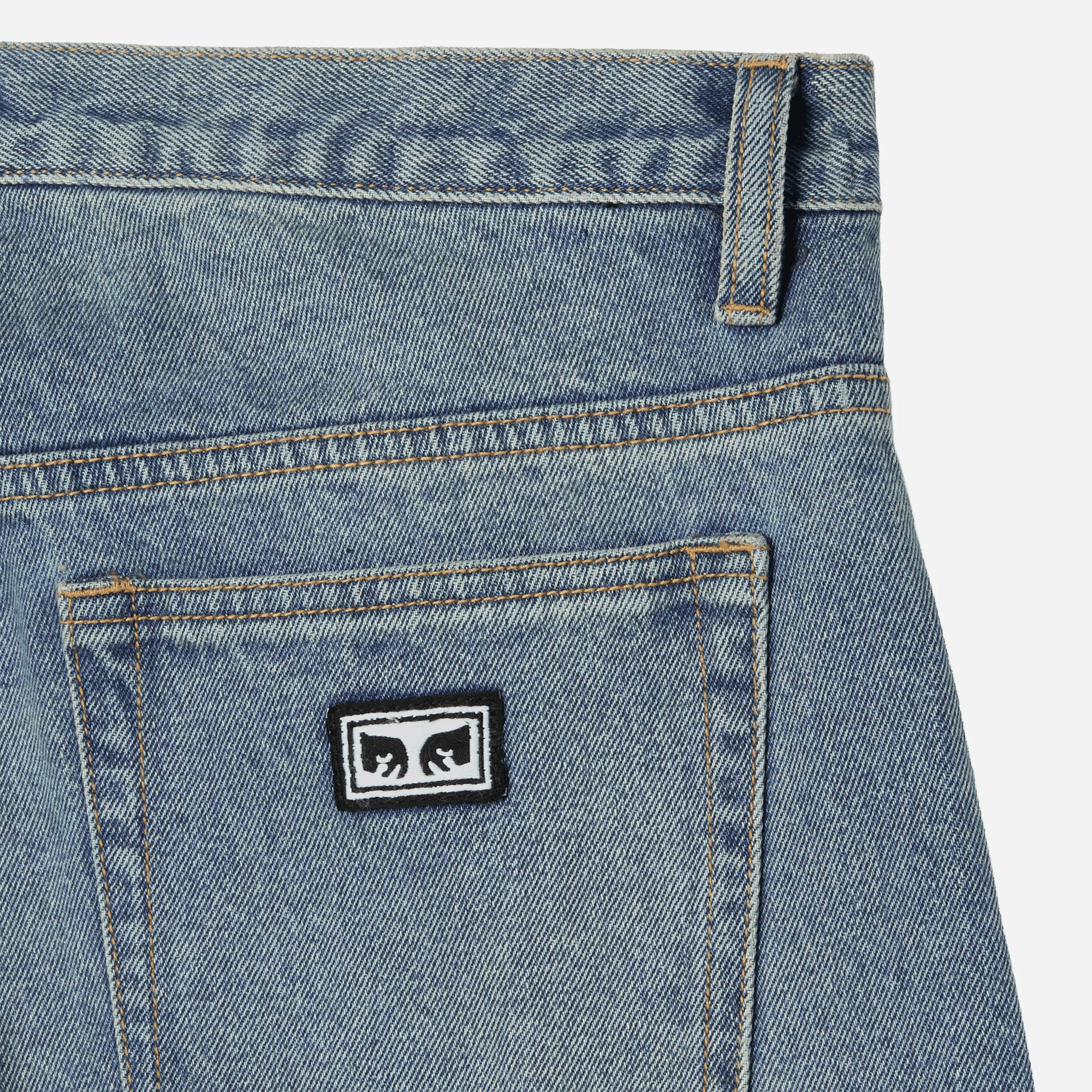 Obey Boxcar Straight Leg Denim Heavy Vintage Indigo