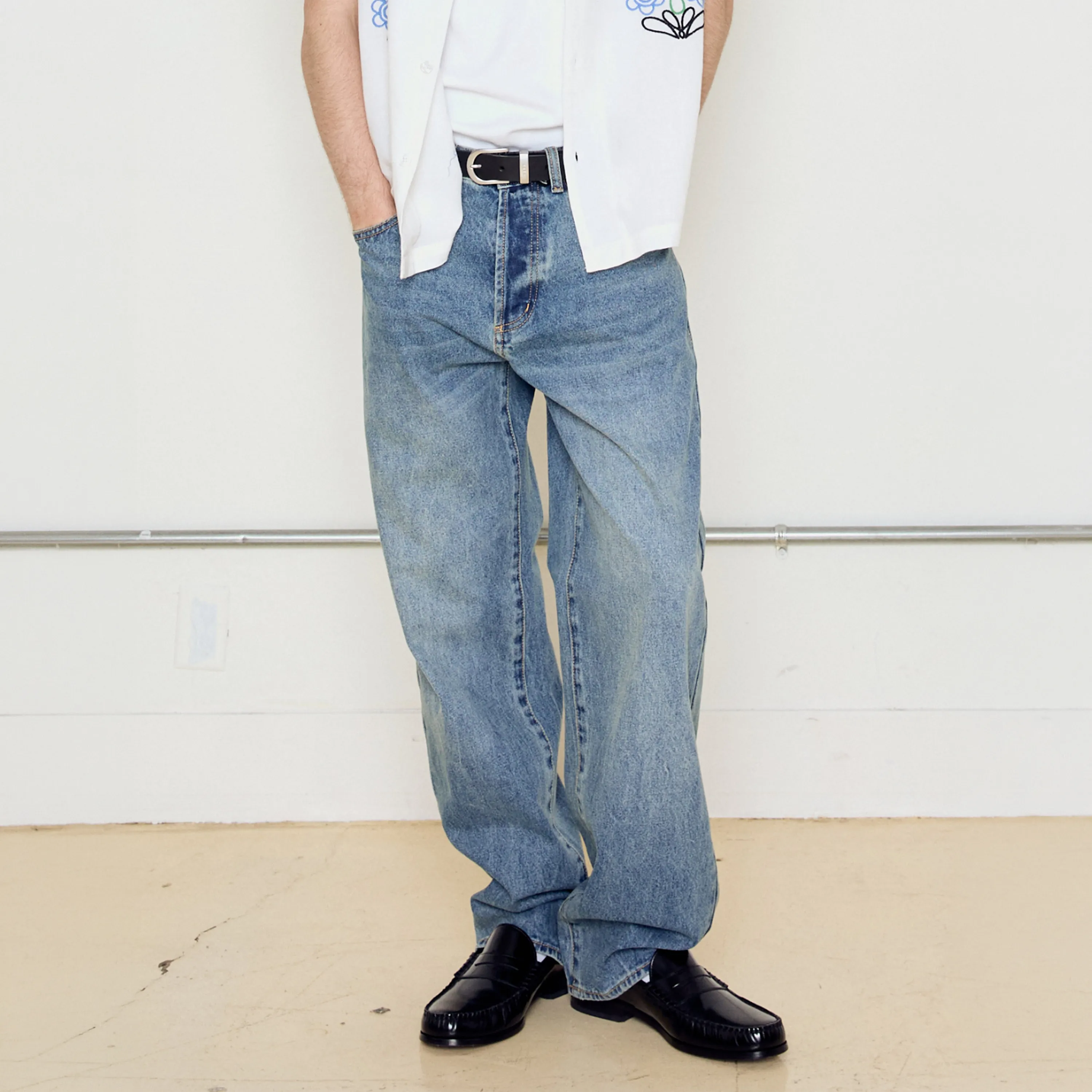 Obey Boxcar Straight Leg Denim Heavy Vintage Indigo