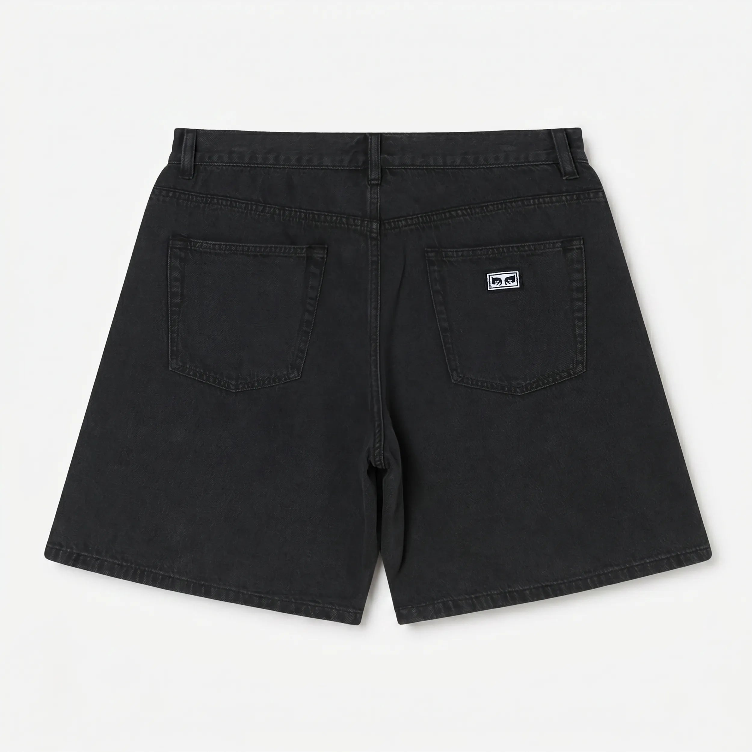 Short Denim Obey Emerson Washed Black