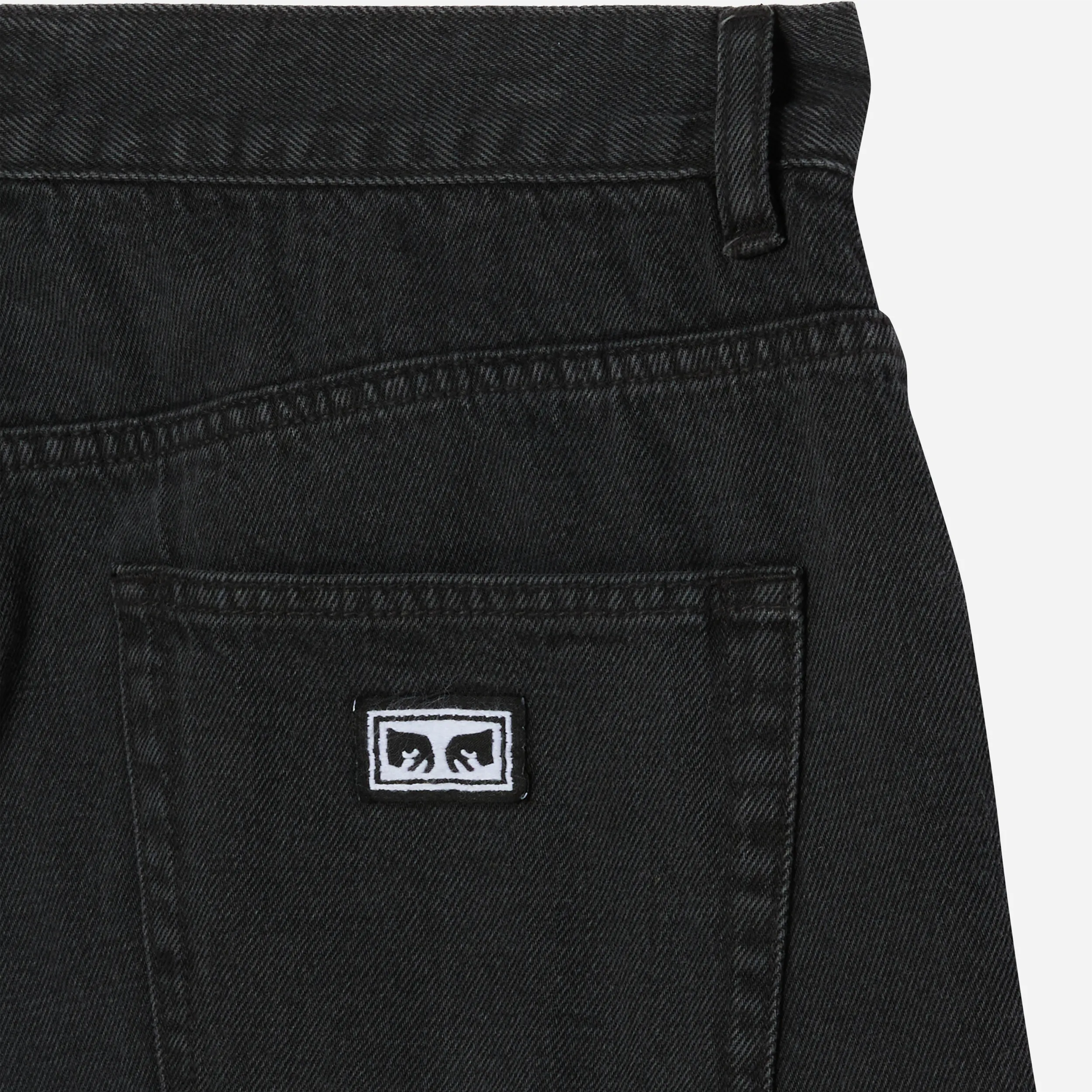 Short Denim Obey Emerson Washed Black