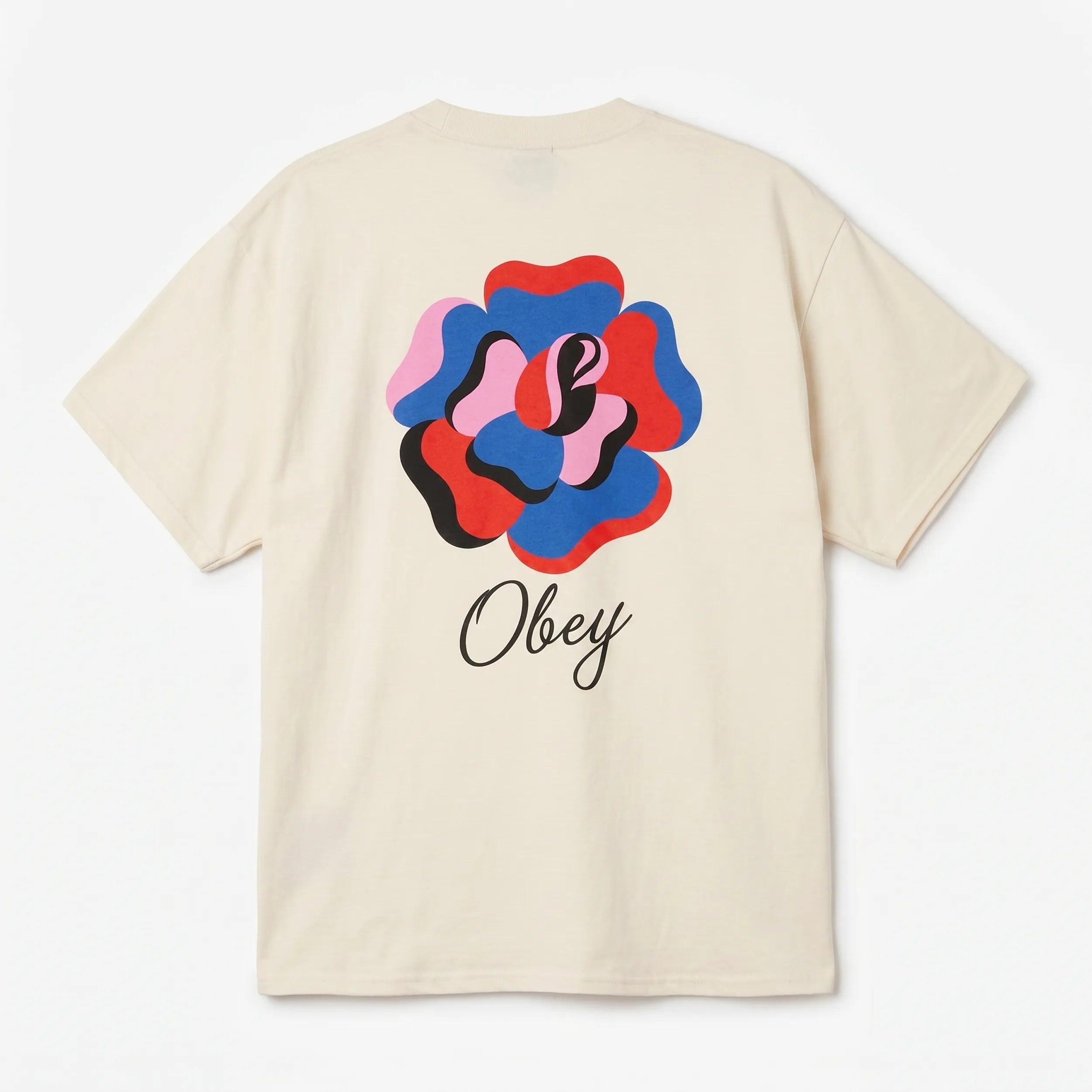 T-shirt Obey Paper Rose Tee Off White