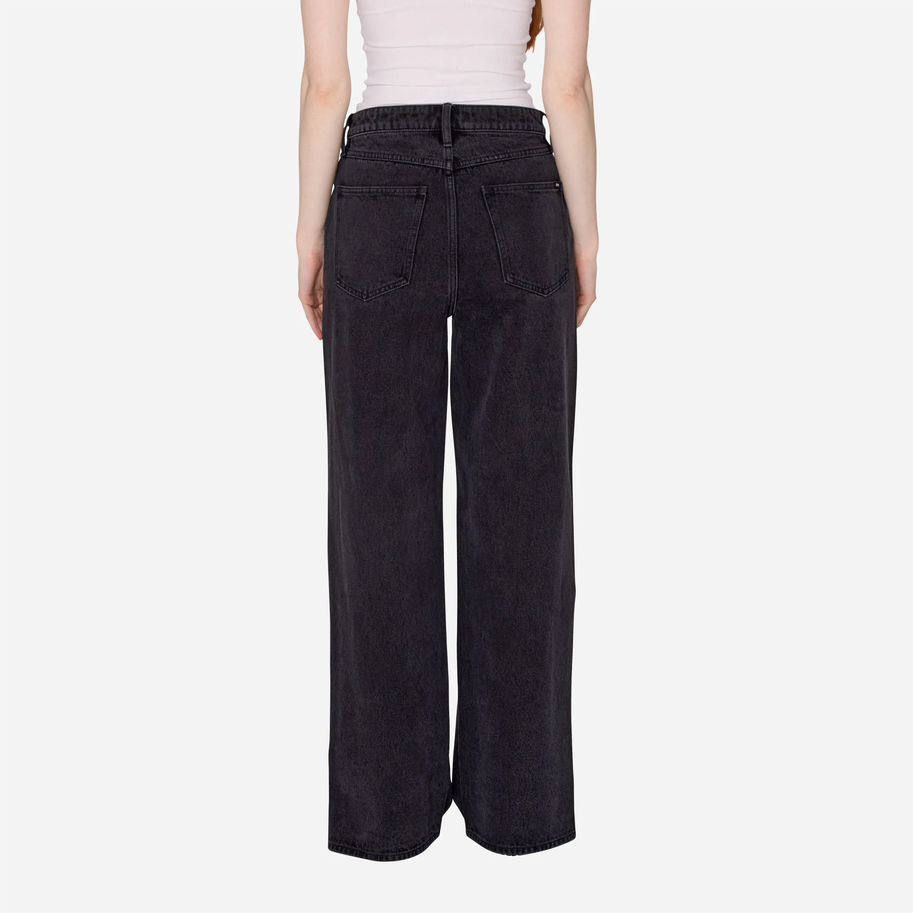 OBEY - Penelope Side Snap Denim Jeans Faded Black