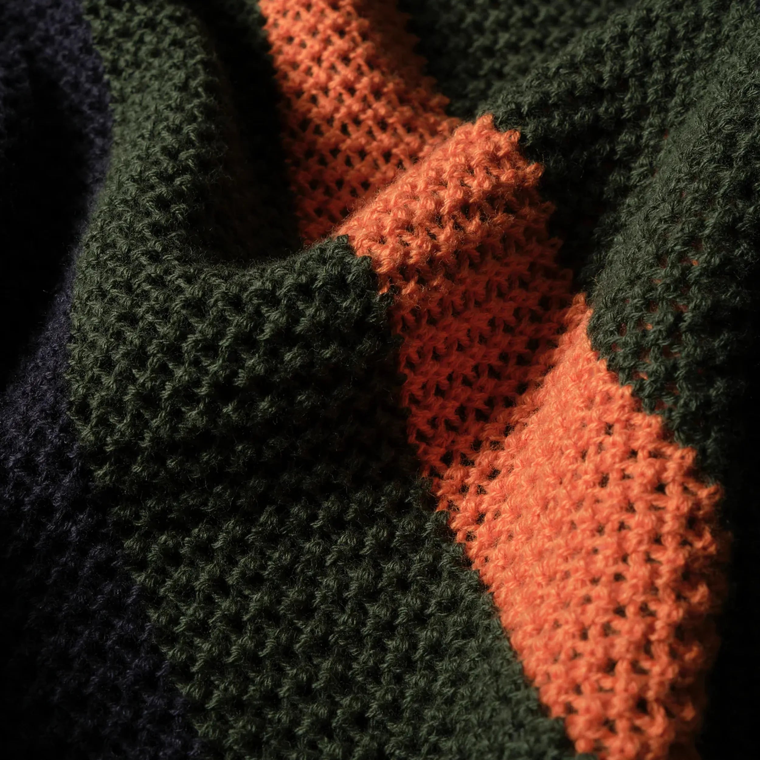 Polo en Maille Tricotée Obey Seth Dark Navy Multi