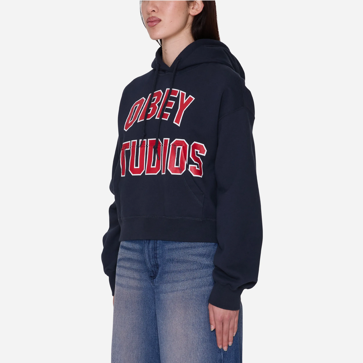 Obey Studios Collegiate Pullover Dark Navy