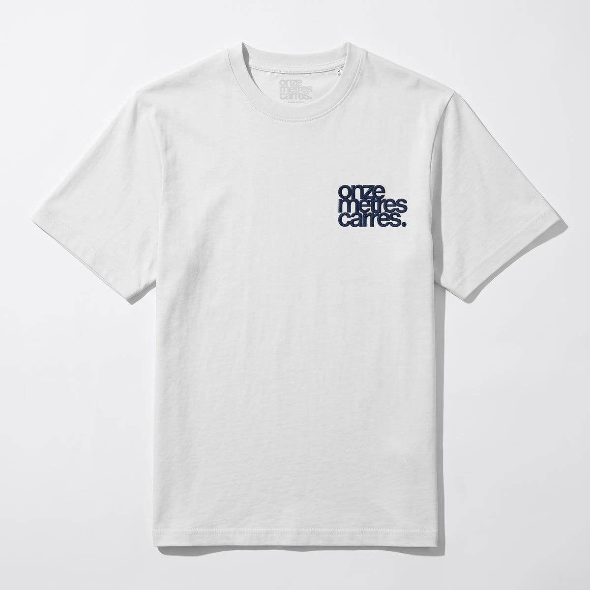 Onze Metres Carres Biarritz Tee White Navy