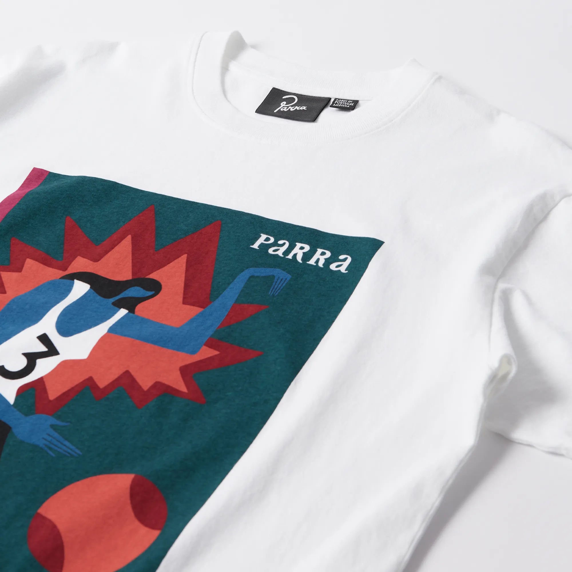 T Shirt Parra Baseketball White